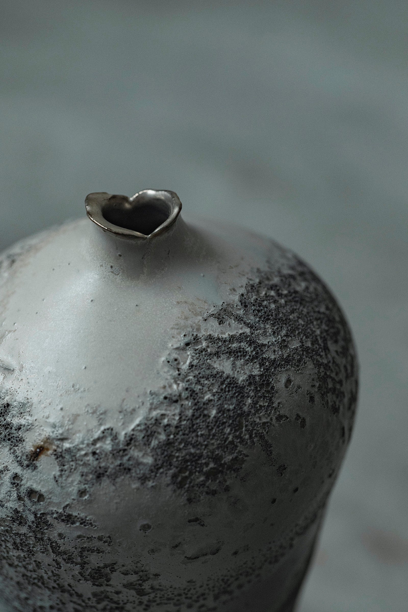 Ryuta Fukumura Silver Carbide Flower Vase 57