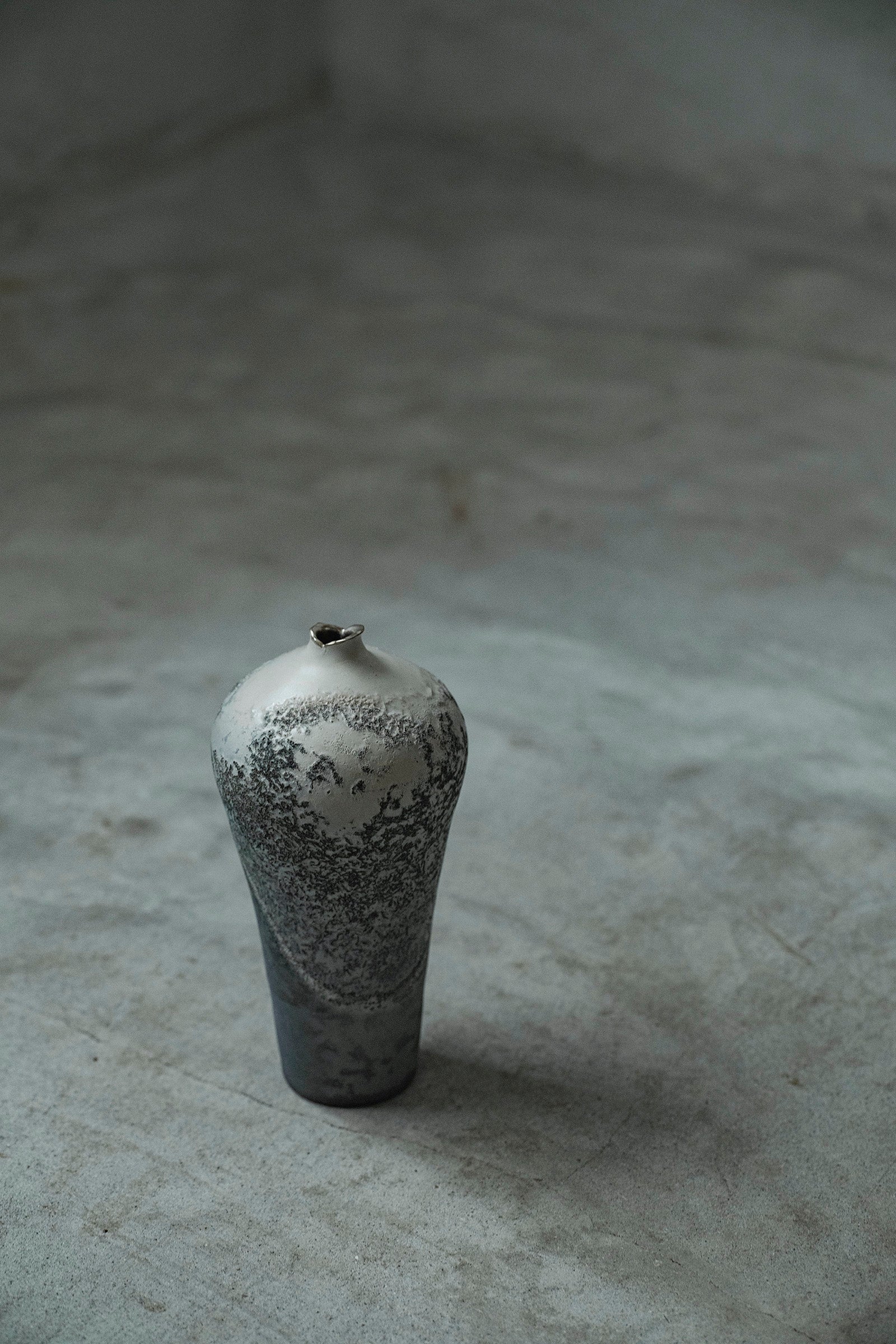 Ryuta Fukumura Silver Carbide Flower Vase 57