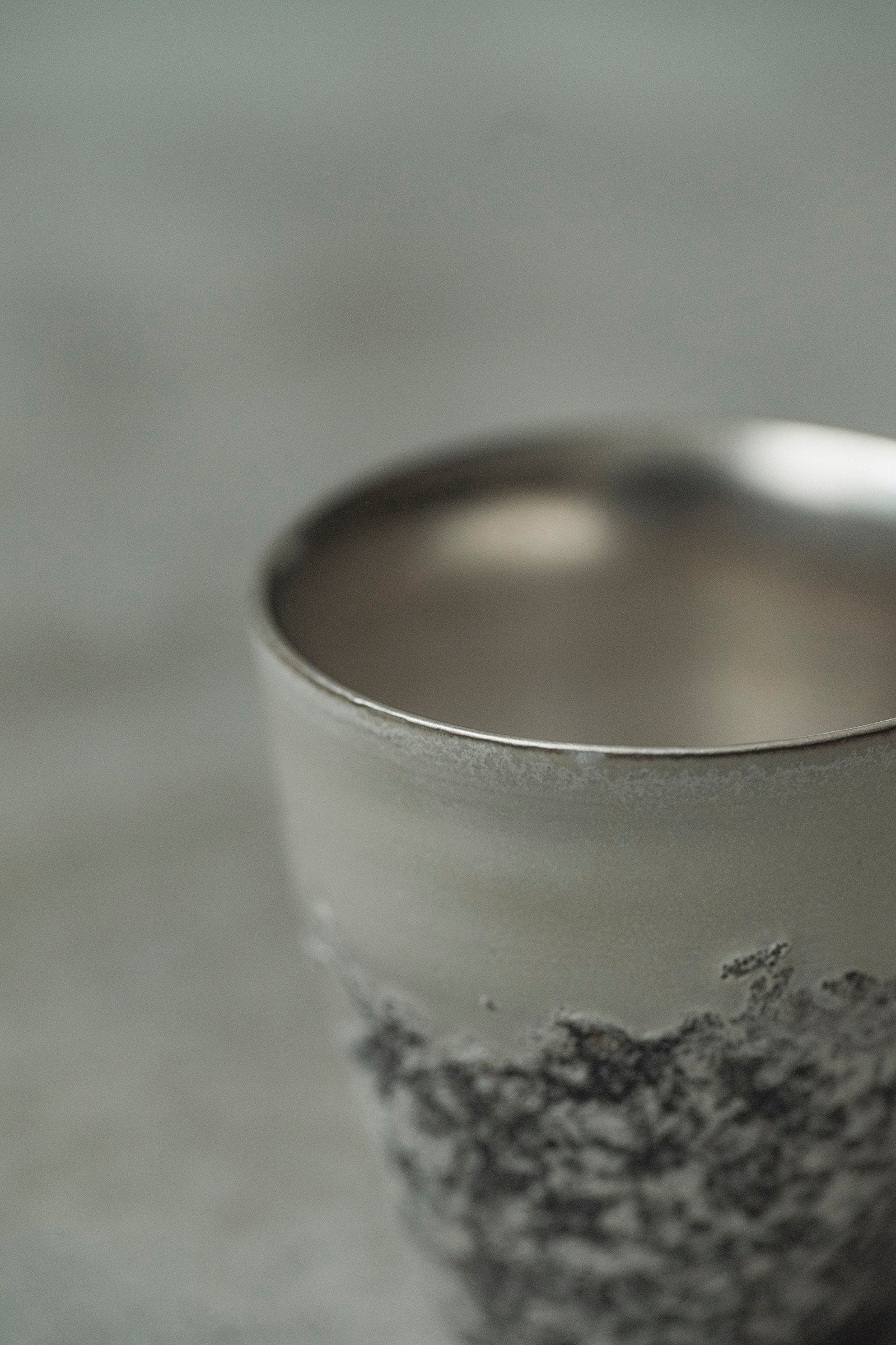 Ryuta Fukumura Silver Carbide Flower Vase 57