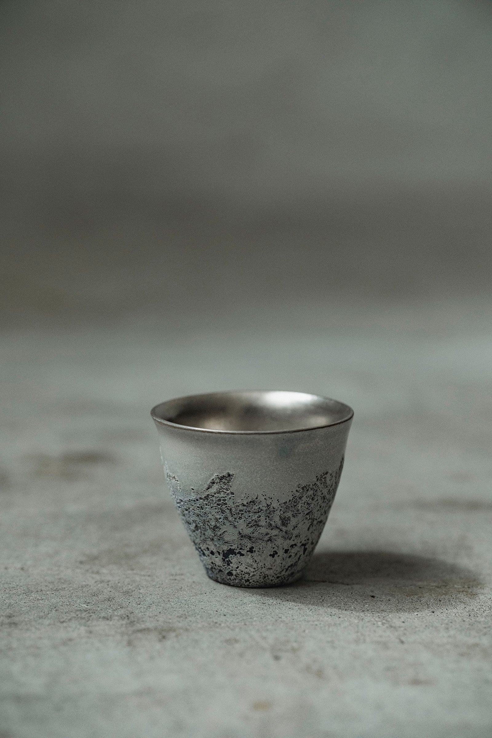 Ryuta Fukumura Silver Carbide Flower Vase 57