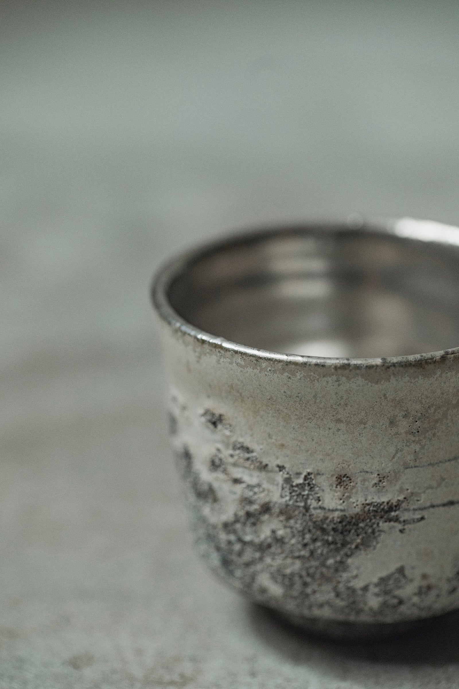 Ryuta Fukumura Silver Carbide Flower Vase 57