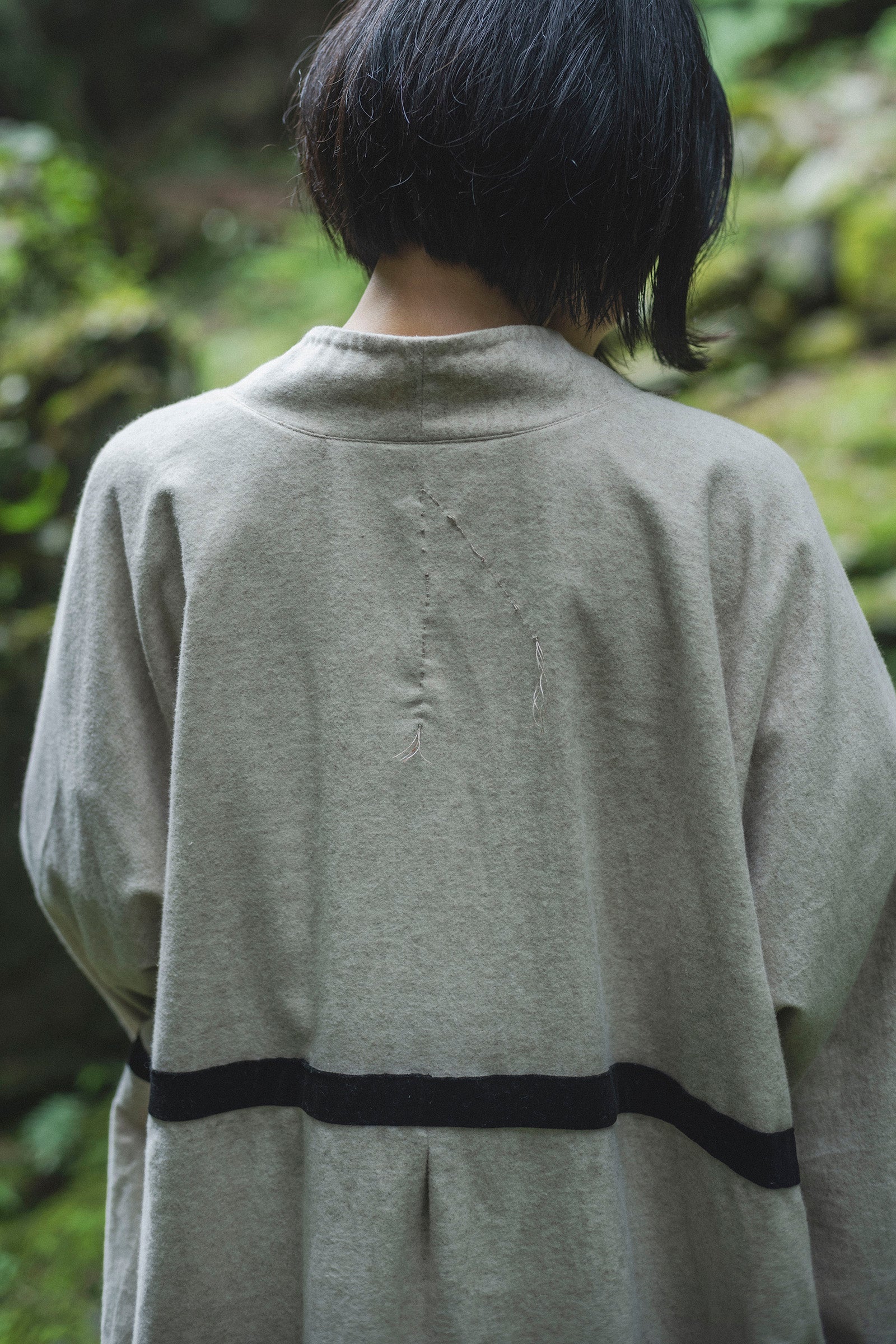 居相 百九十七 白茶綿麻襞寄上衣