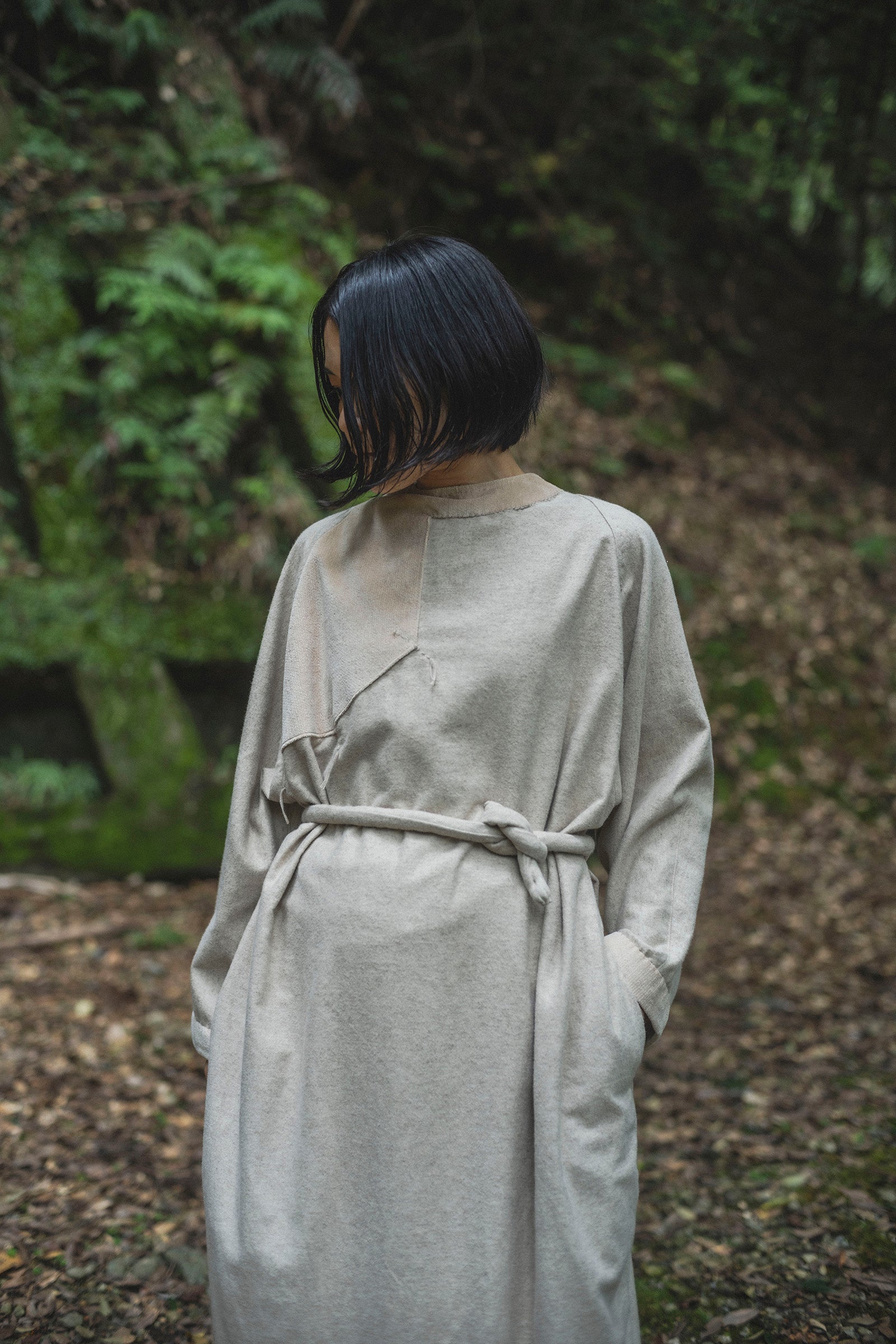居相 二百十三 白茶綿麻二重立襟身衣
