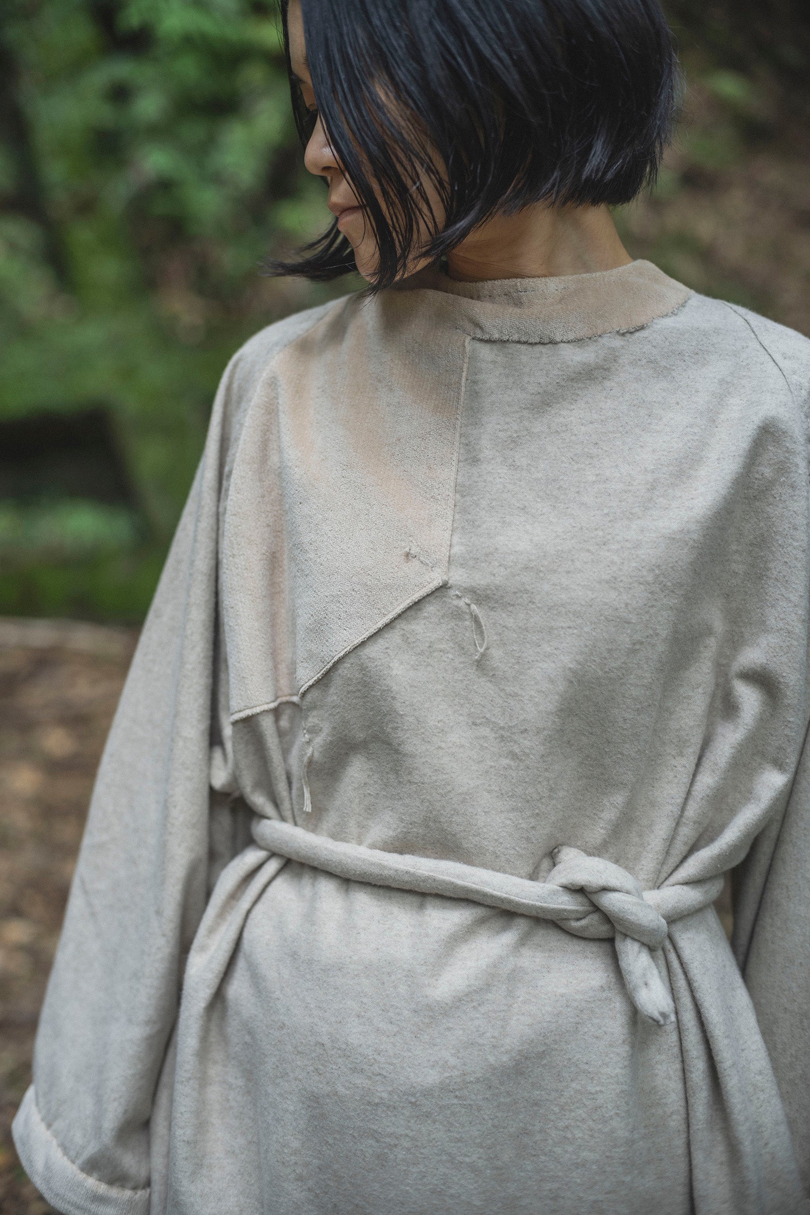 居相 二百十三 白茶綿麻二重立襟身衣