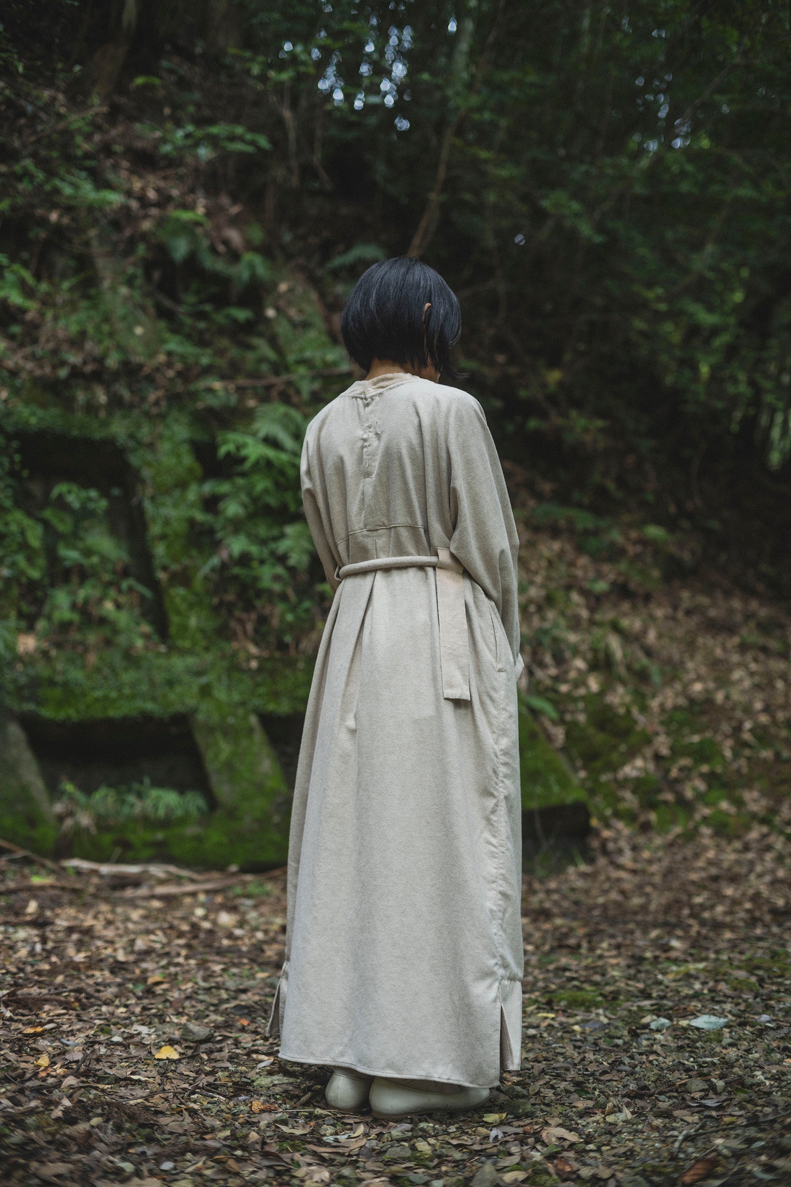 居相 二百十三 白茶綿麻二重立襟身衣