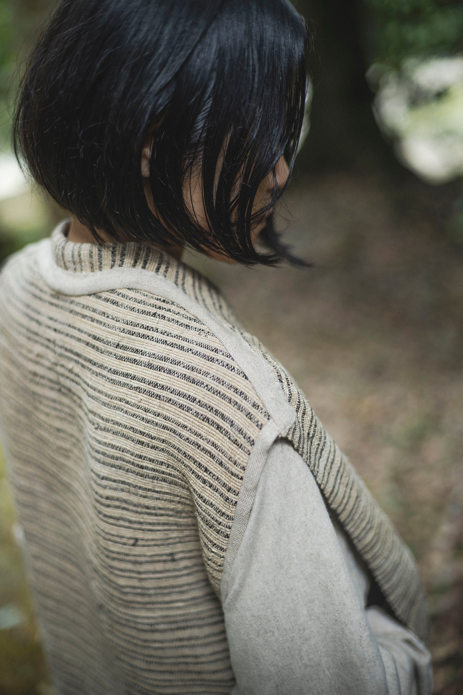 居相 百七十九 火草麻縞文羽織