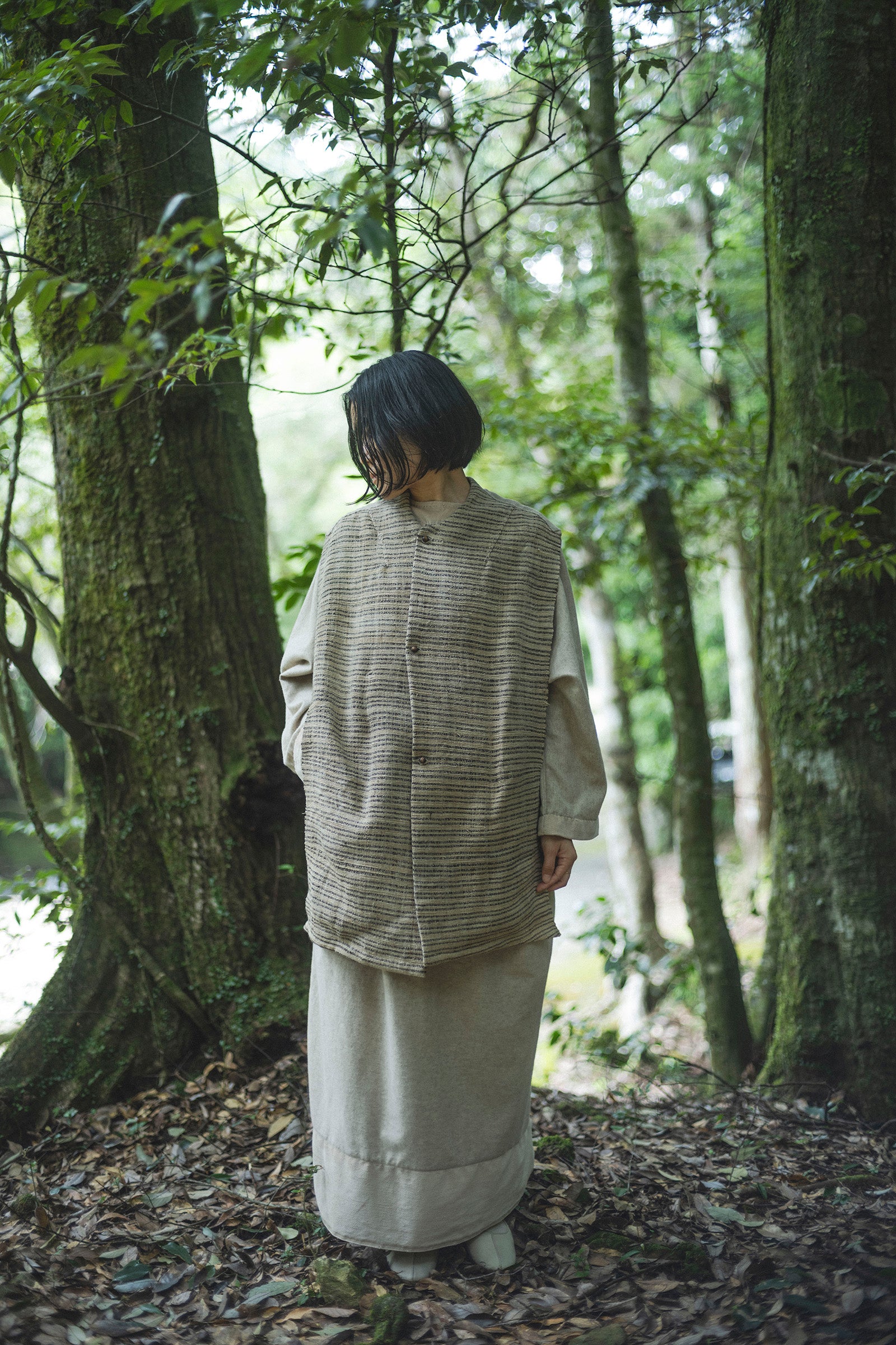 居相 百七十九 火草麻縞文羽織