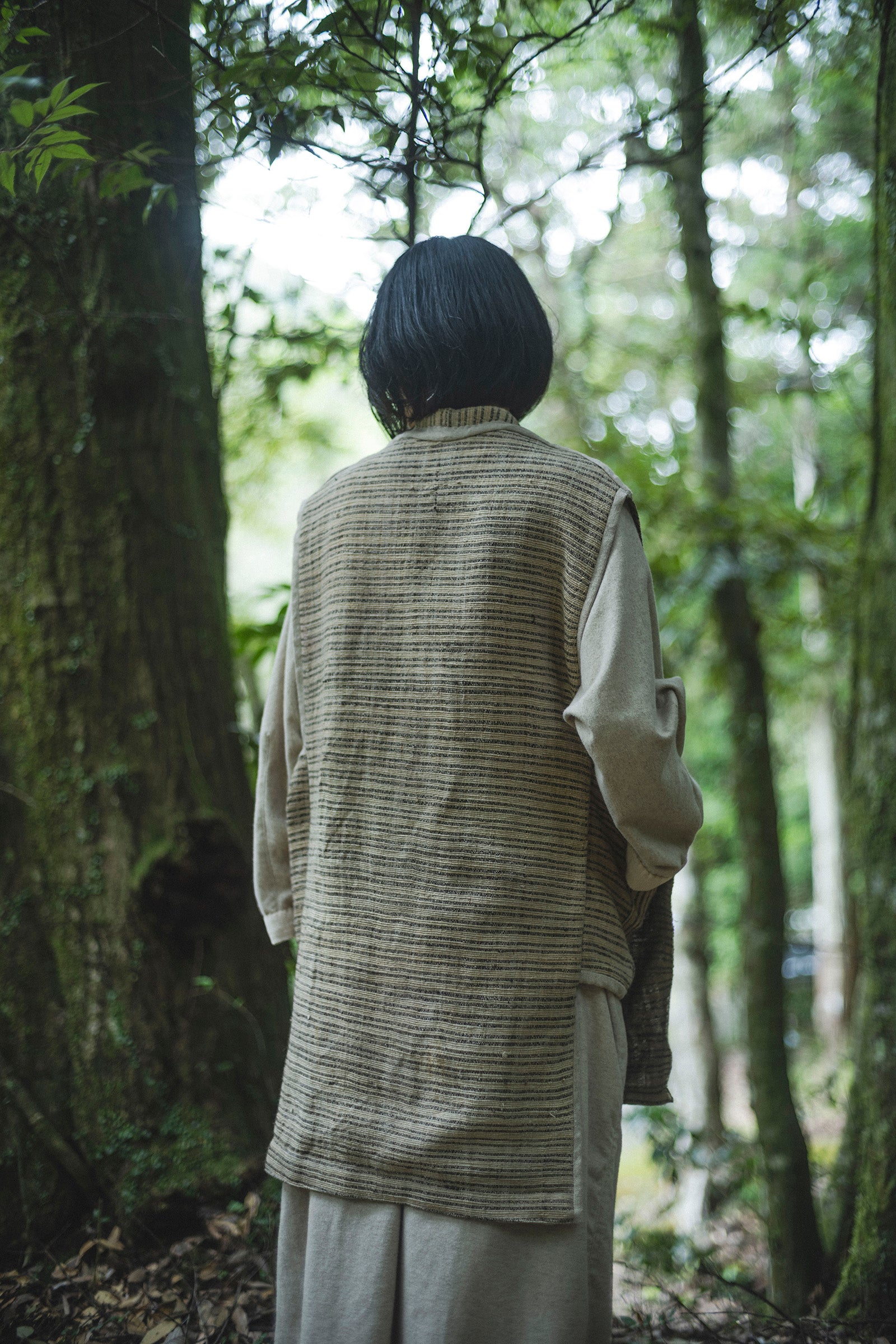 居相 百七十九 火草麻縞文羽織