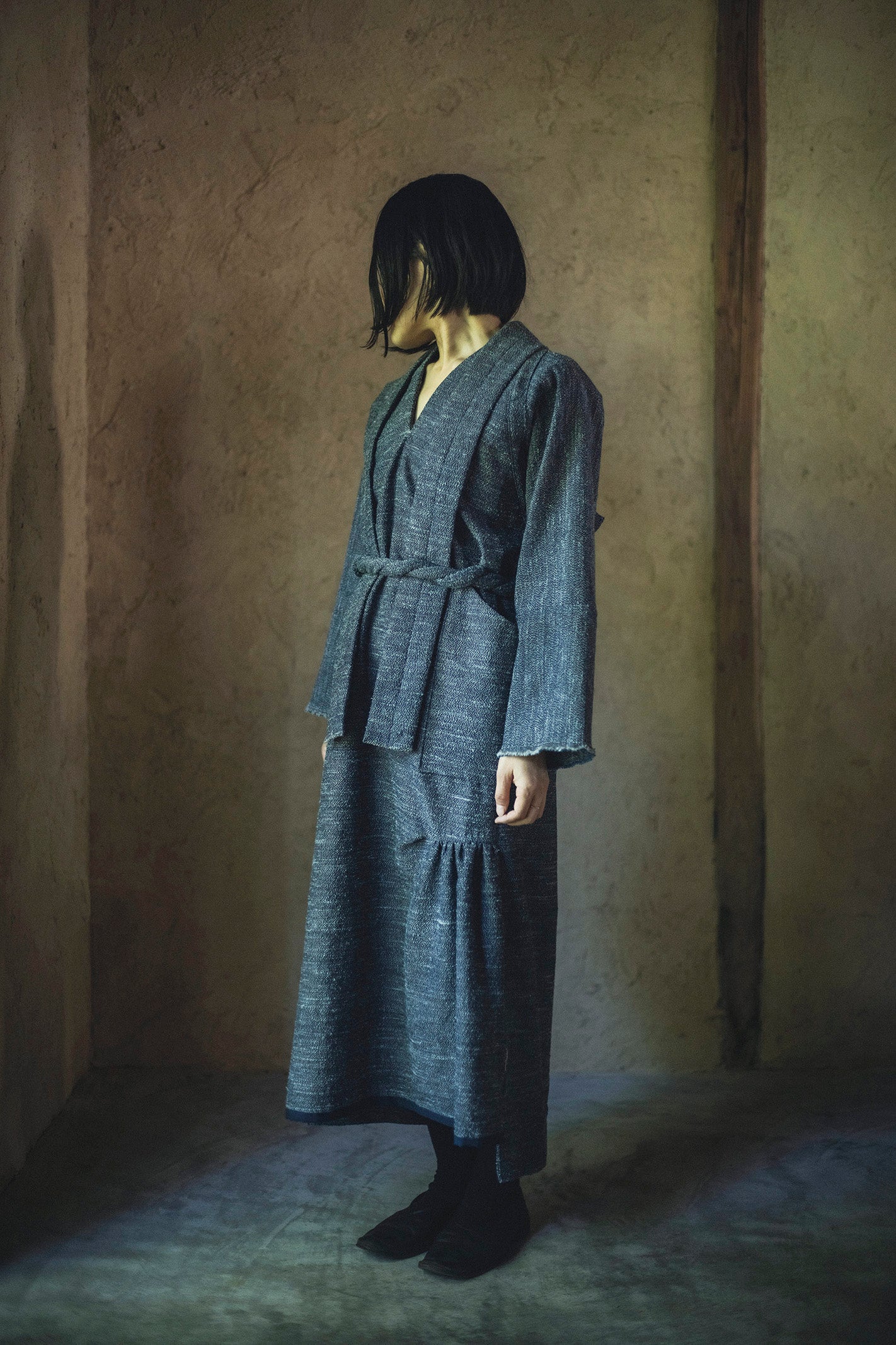 居相 百四十五 青耀毛絹長襟身衣