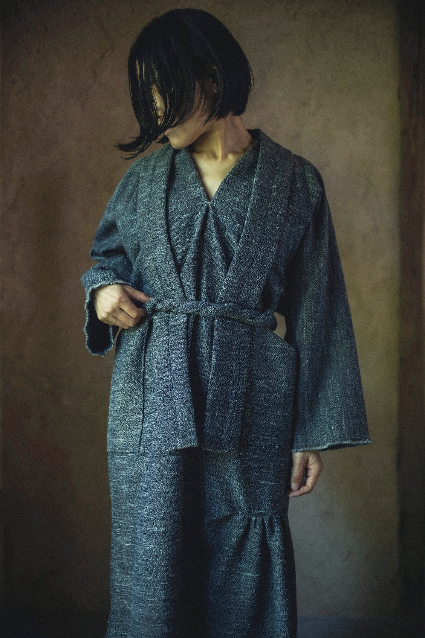 居相 百四十五 青耀毛絹長襟身衣