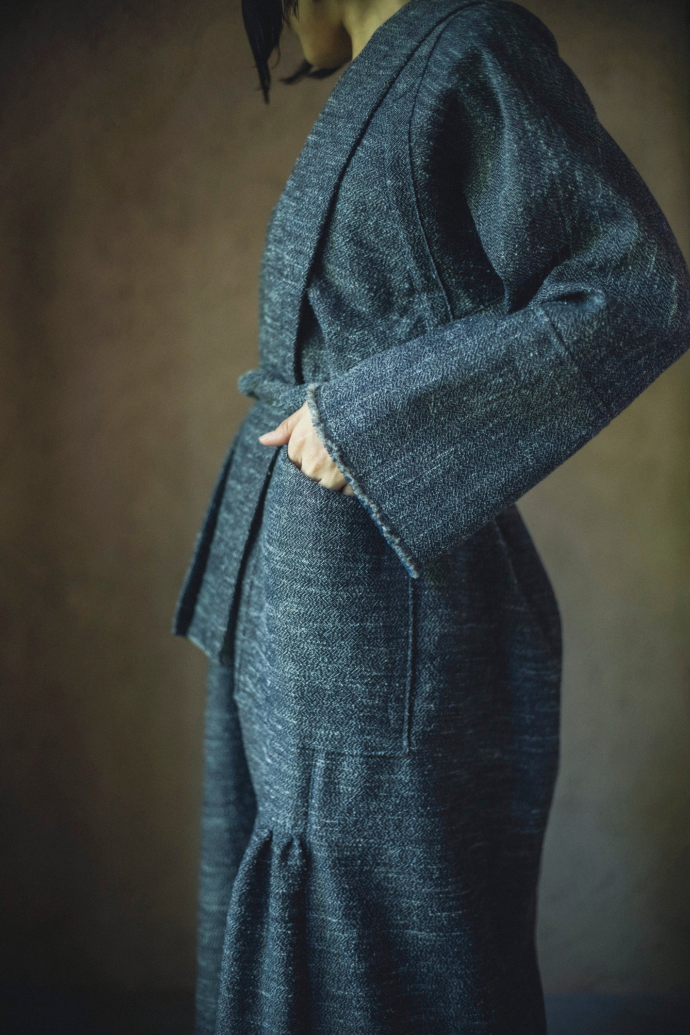 居相 百四十五 青耀毛絹長襟身衣