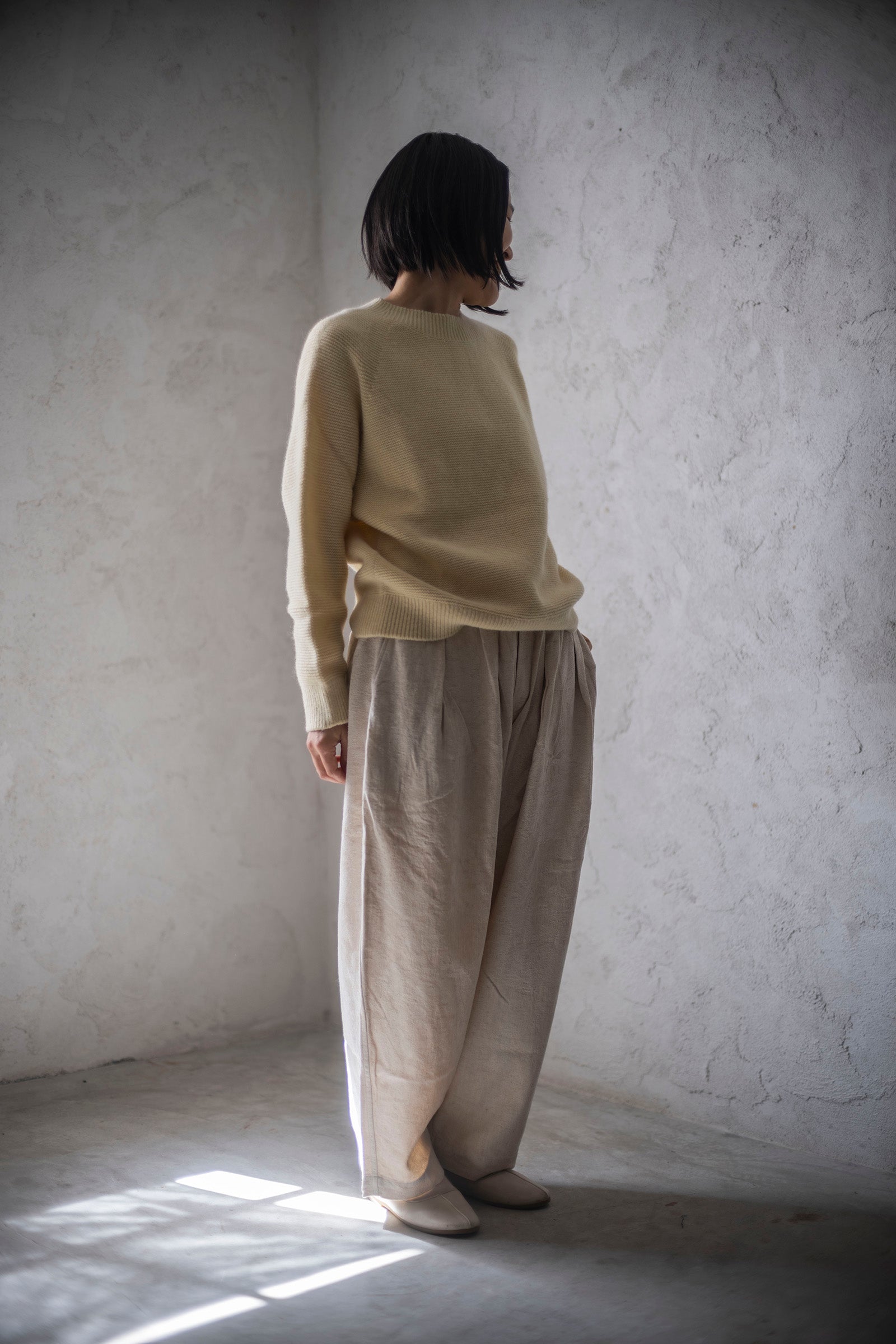 MITTAN PT-90 綿絹麻ジャカードパンツ