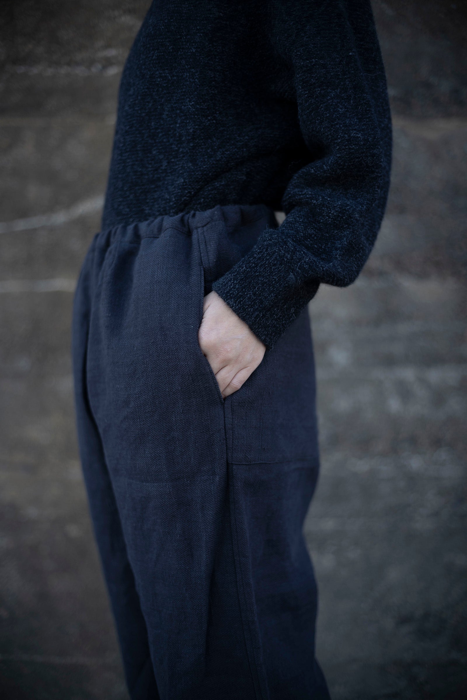 野原 back pocket pants