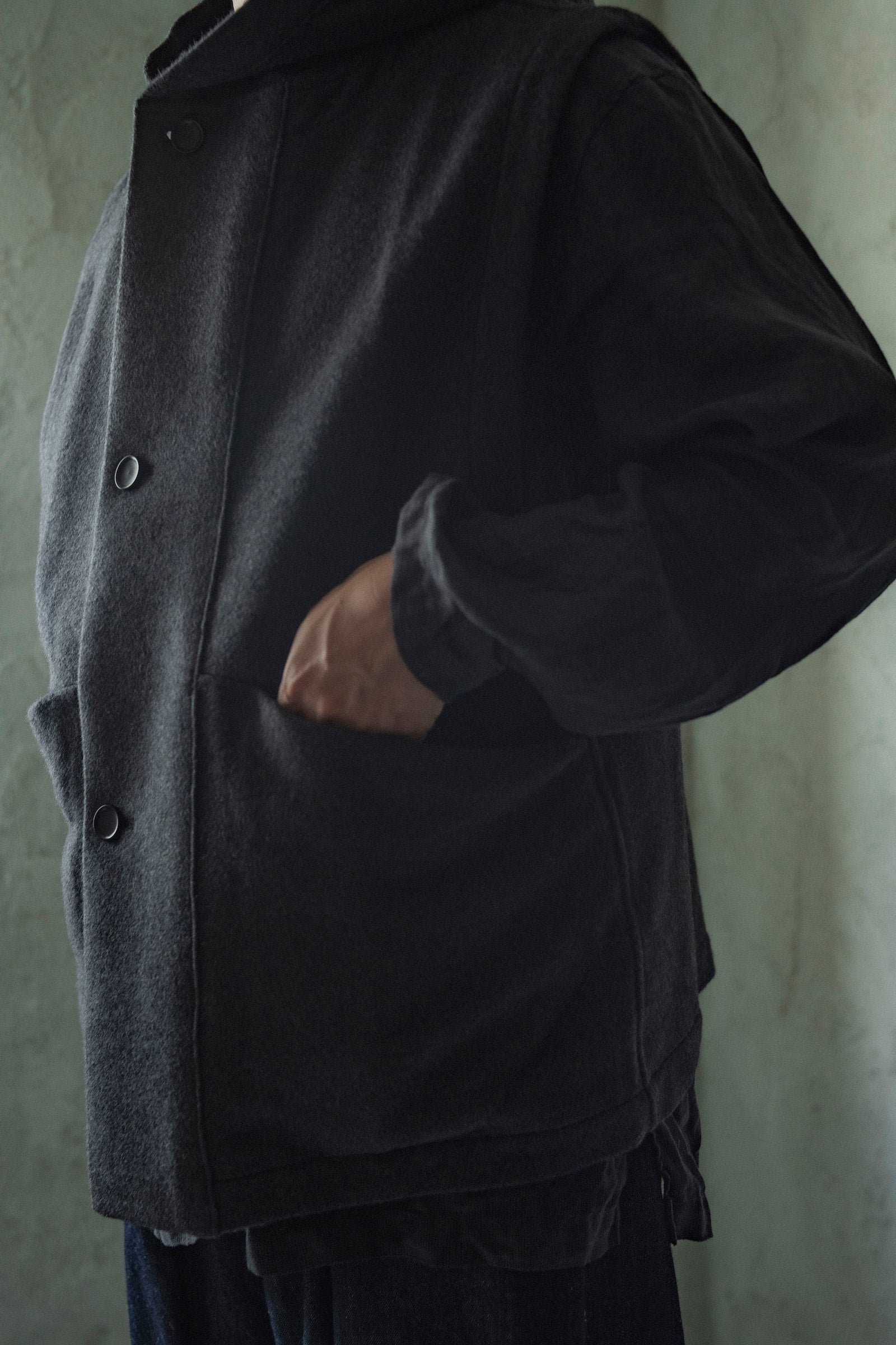 MITTAN JK-61 Wool Alpaca Boa Jacket