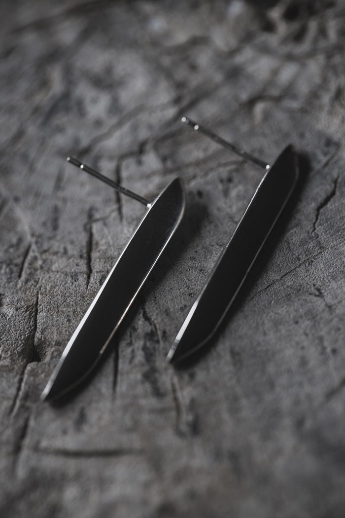 silver rong earrings (pair)