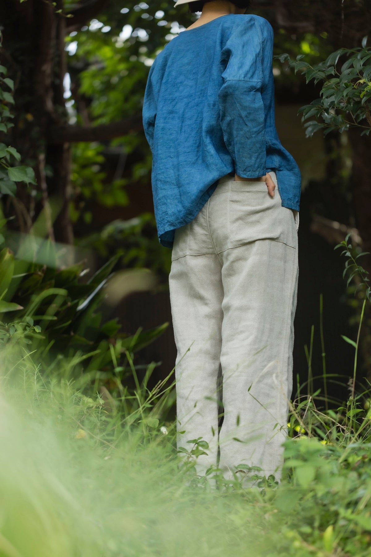 野原 back pocket pants