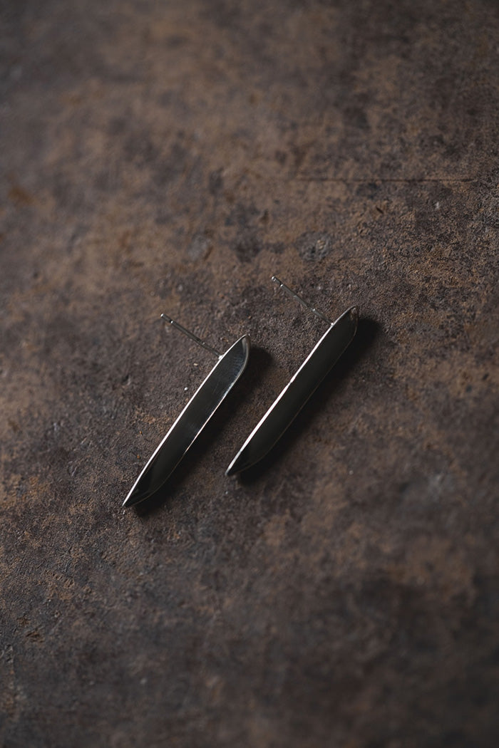 silver rong earrings (pair)