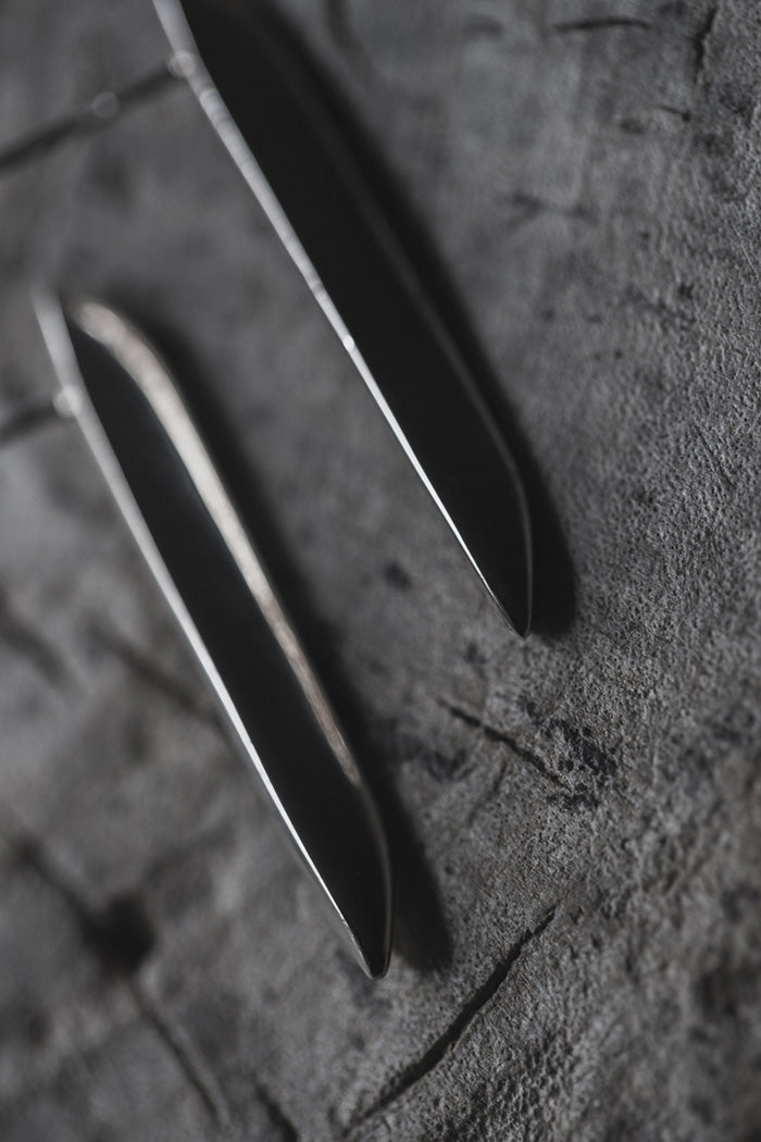 silver rong earrings (pair)