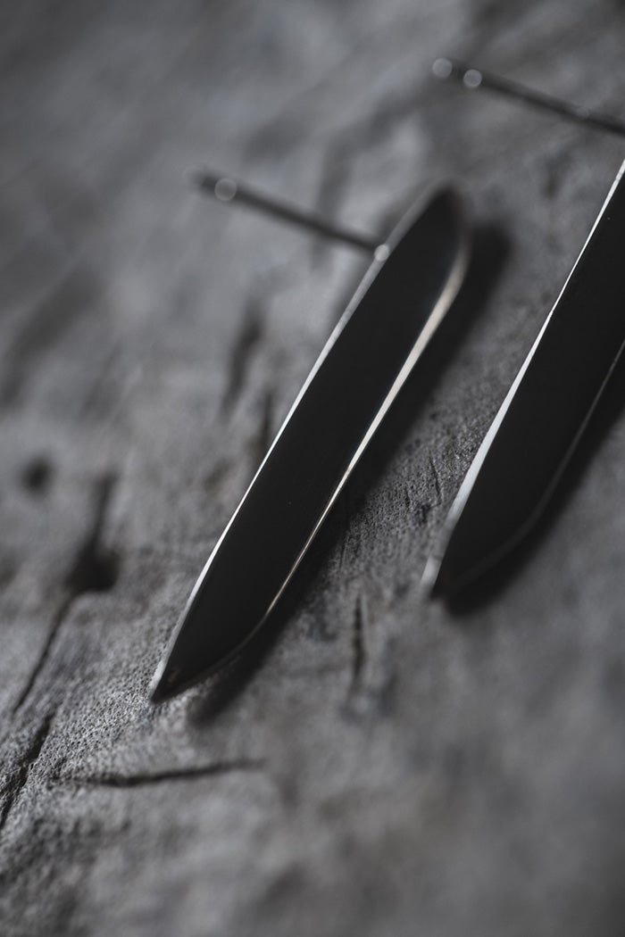 silver rong earrings (pair)