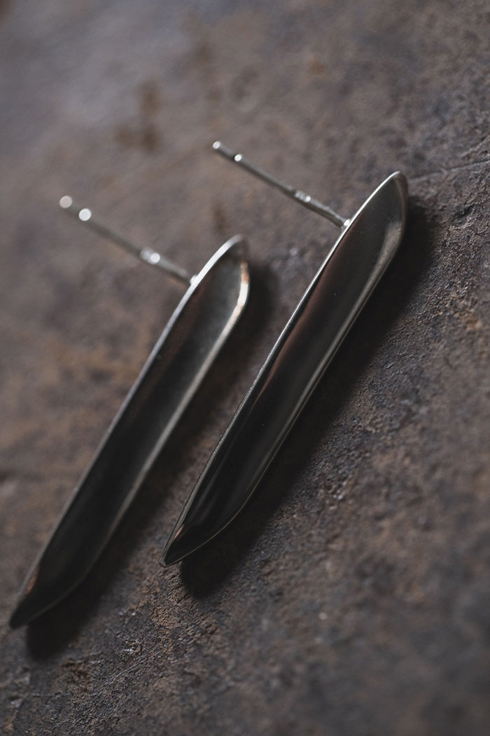 silver rong earrings (pair)