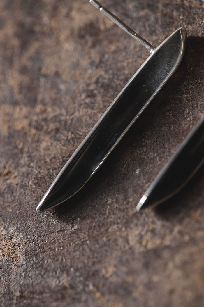 silver rong earrings (pair)