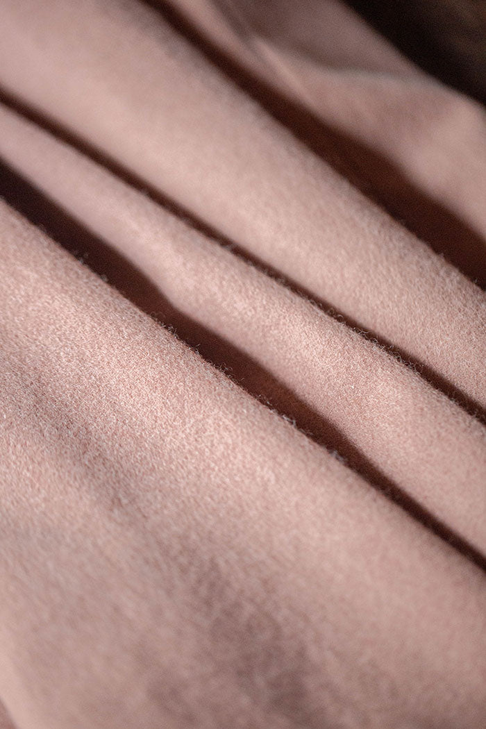 COSMIC WONDER Beautiful Mud dyed wool v-necked dress