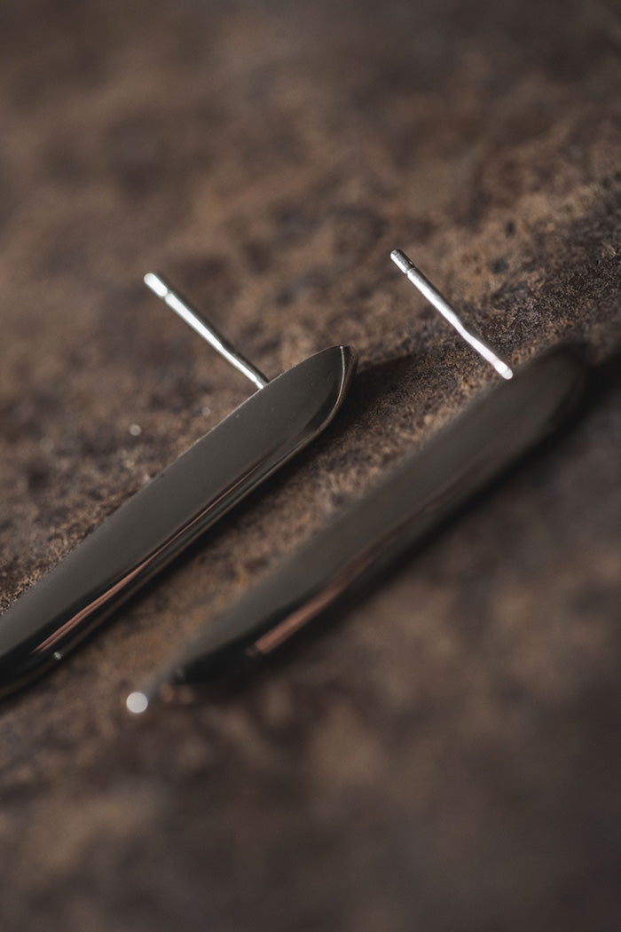 silver rong earrings (pair)