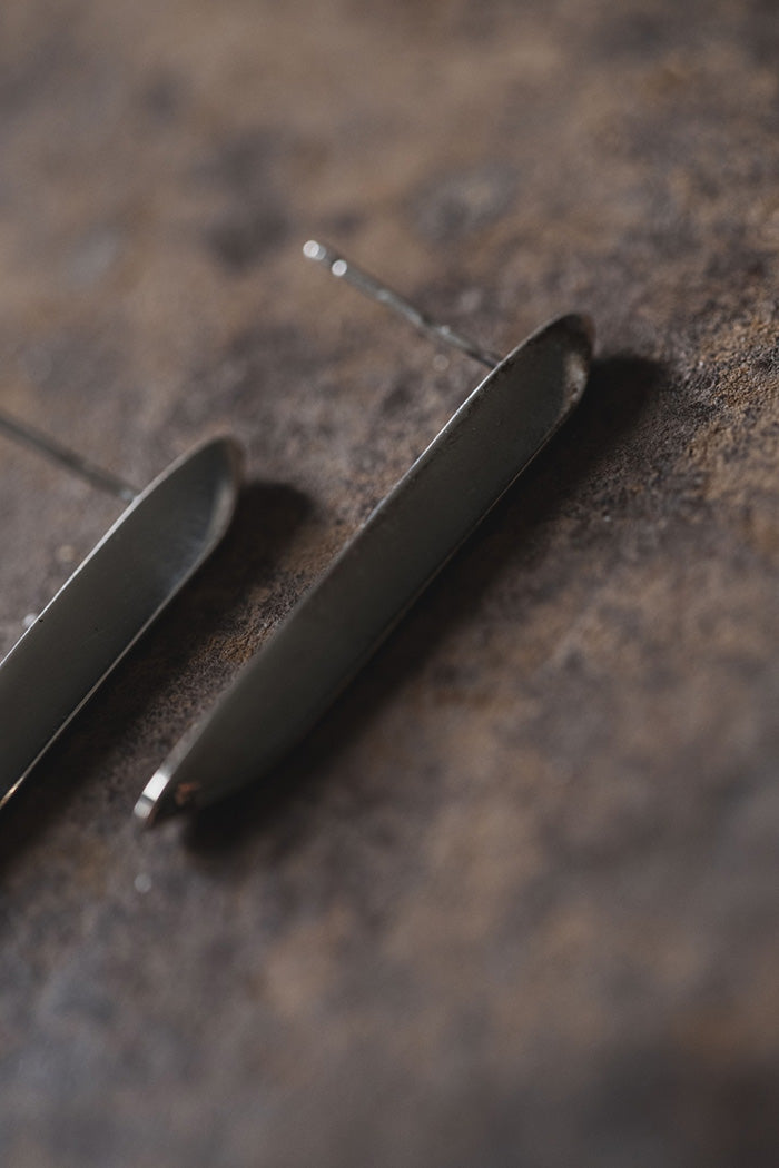 silver rong earrings (pair)