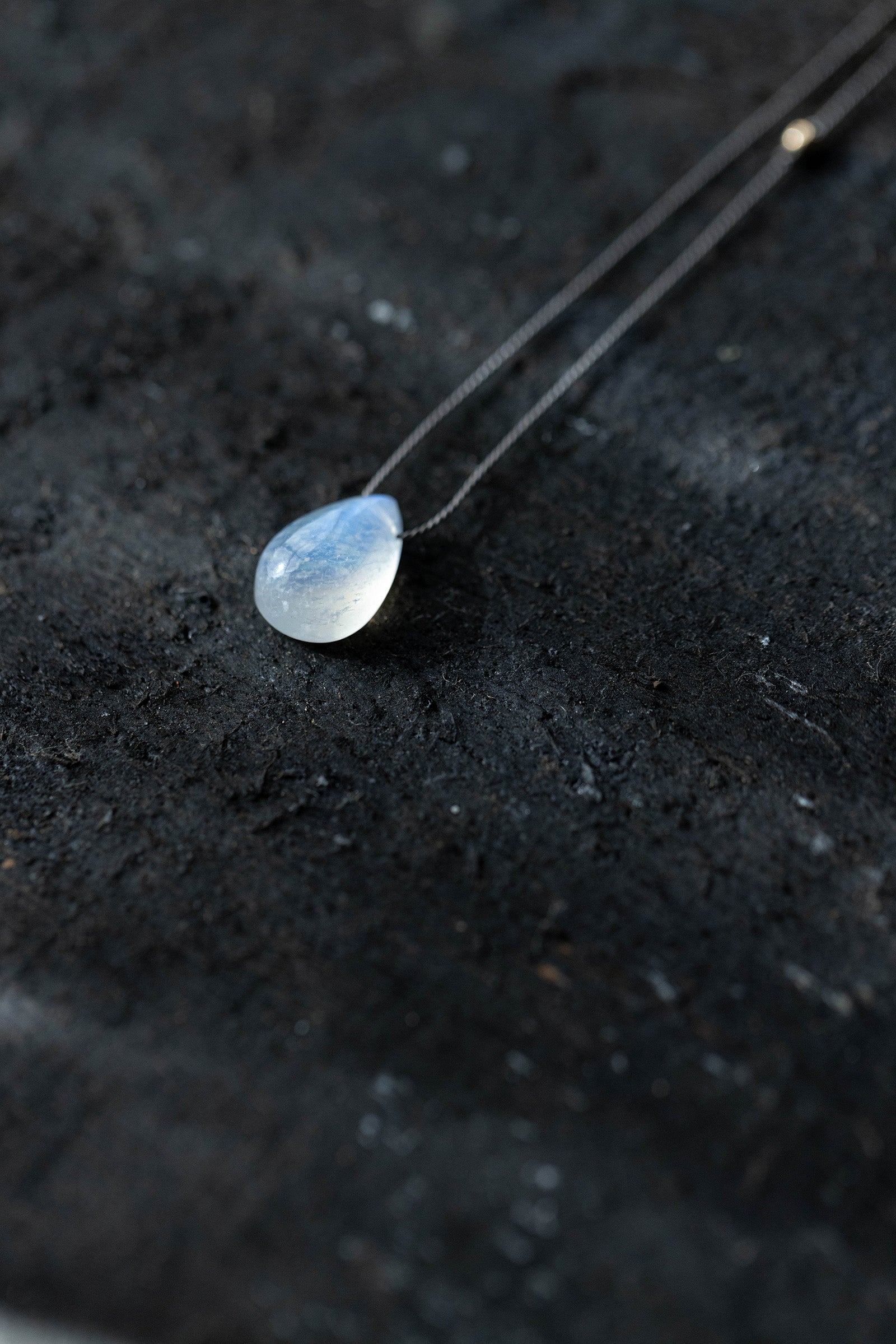 silk cord necklace (elestial quartz)