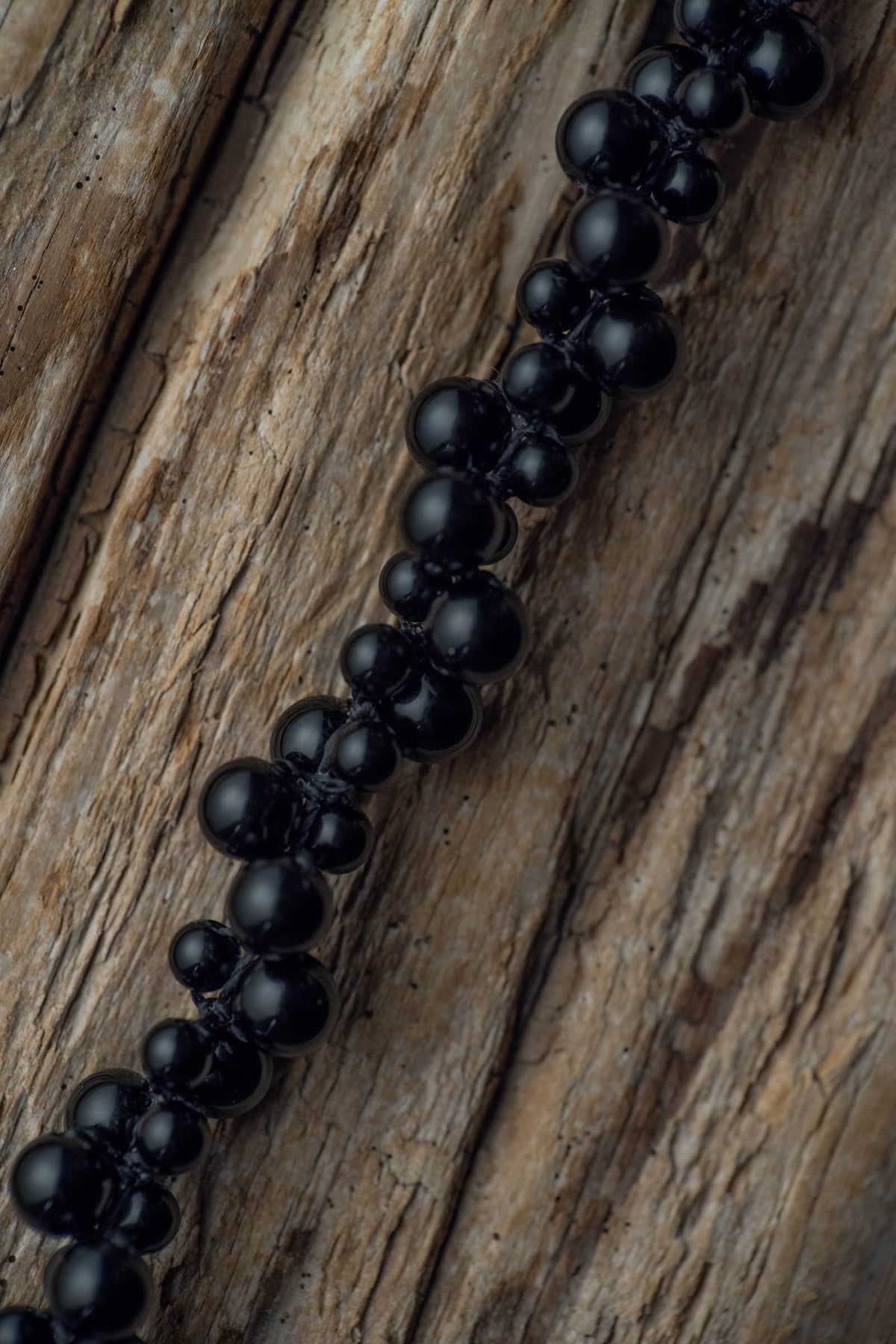 onyx beads bracelet  torus