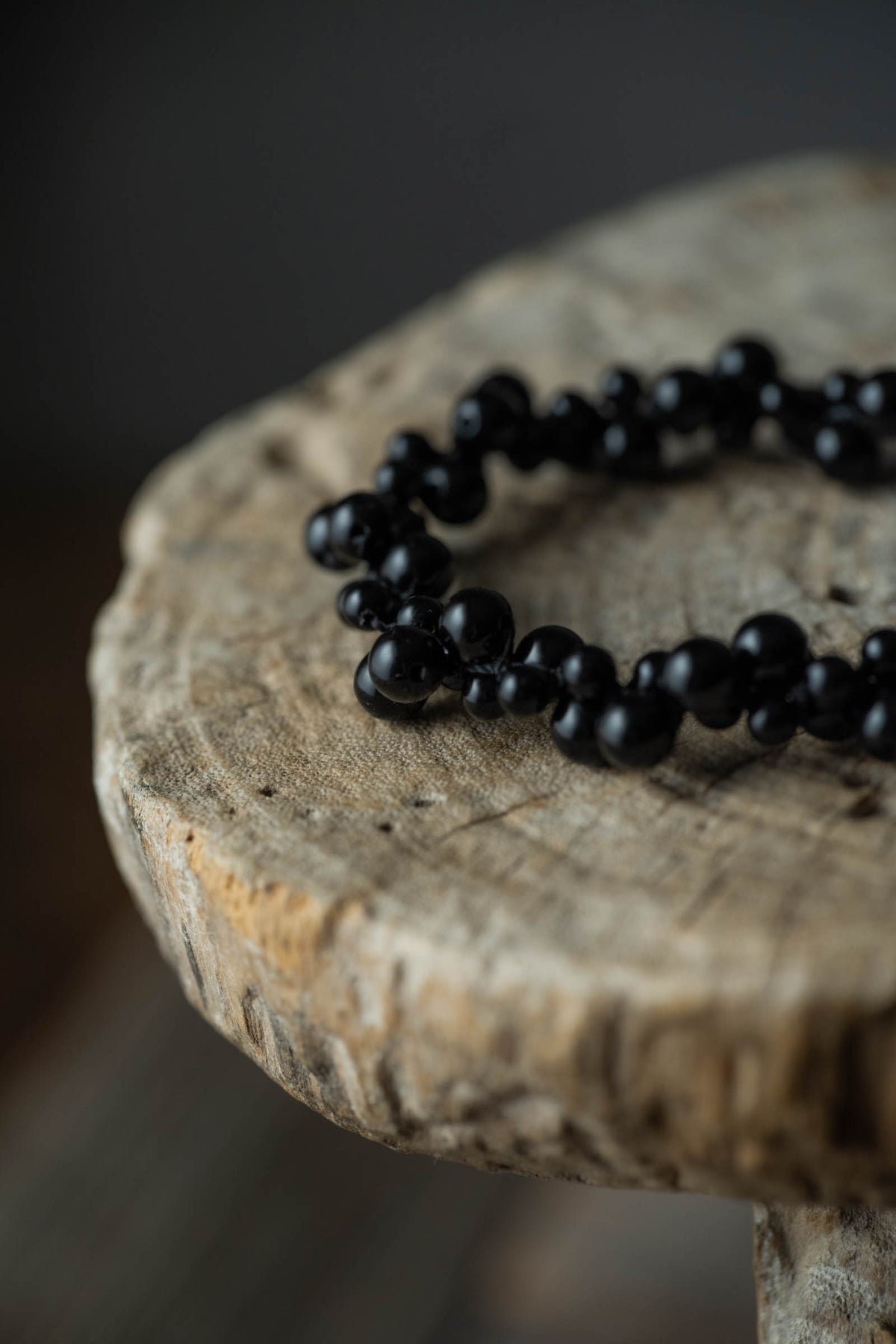 onyx beads bracelet  torus