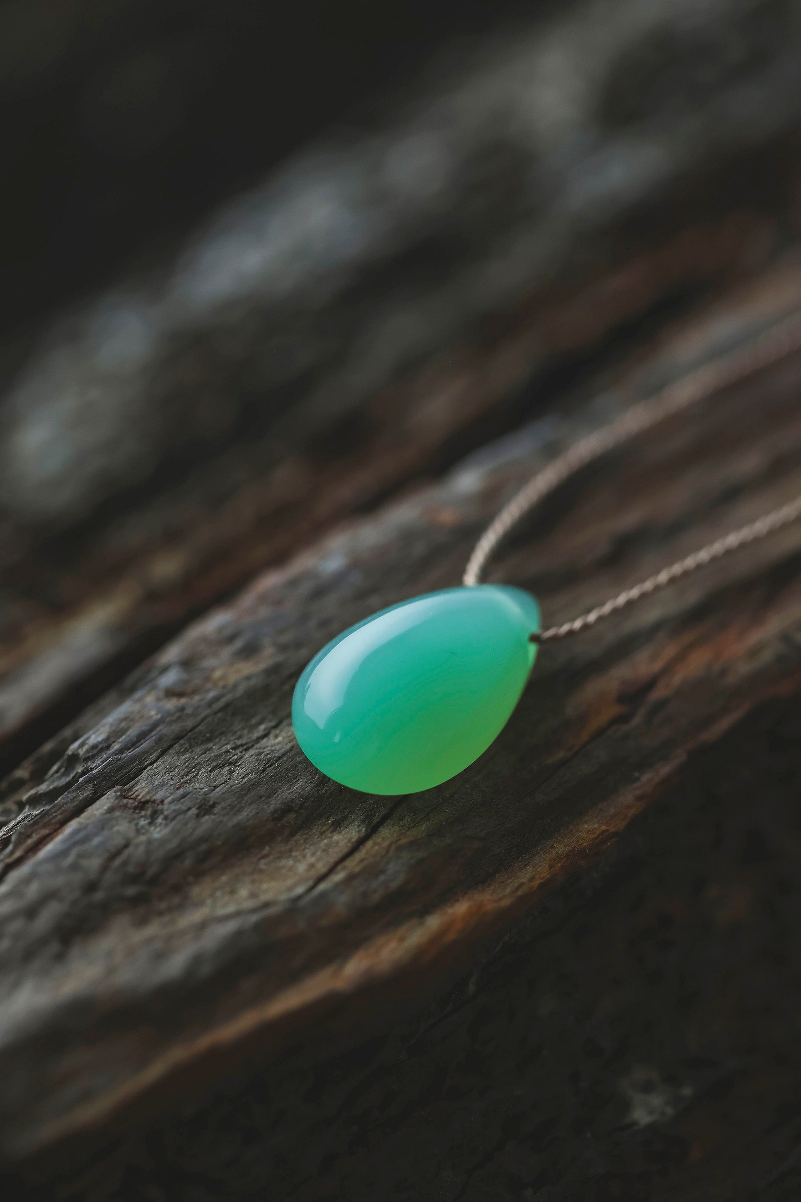 silk cord necklace (elestial quartz)