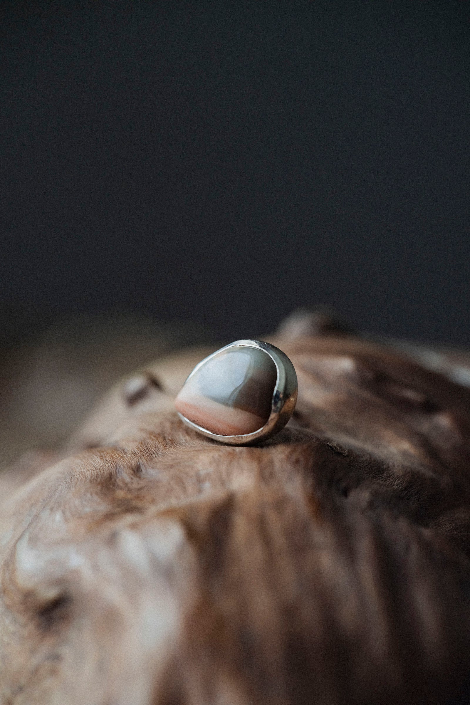 silver earrings single jasper -2