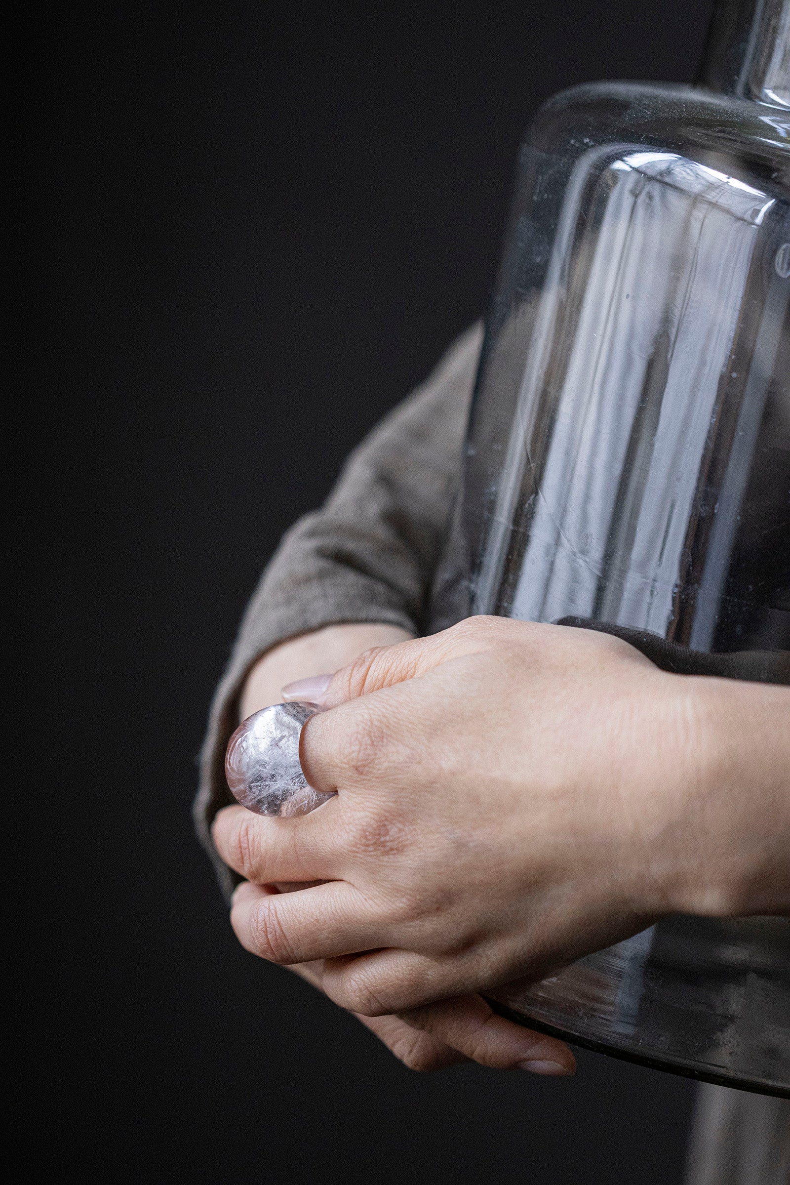 crystal ring (round) #12