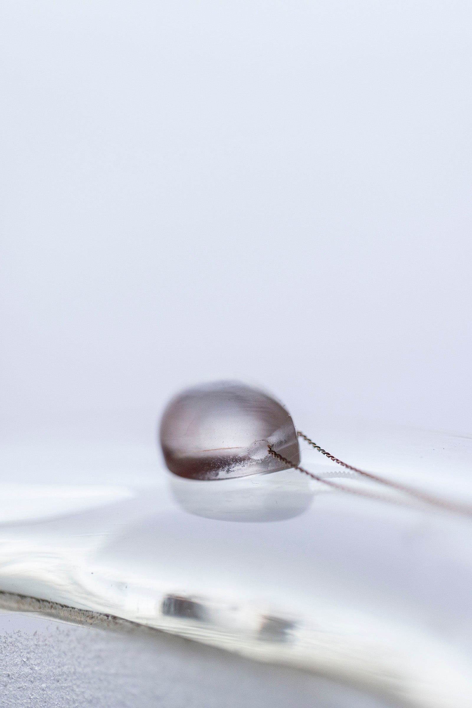 18K necklace ( tangerine quartz )