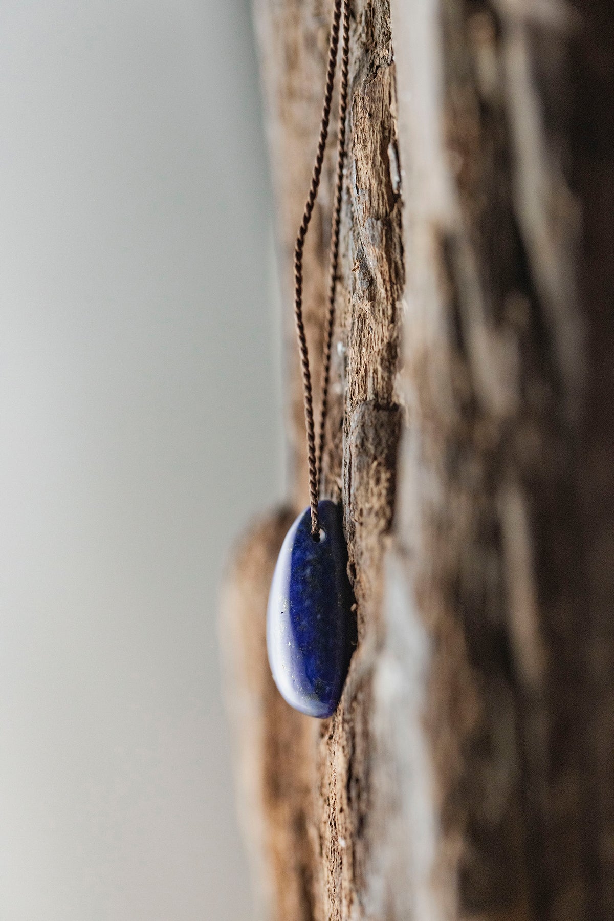 silk cord necklace (elestial quartz)