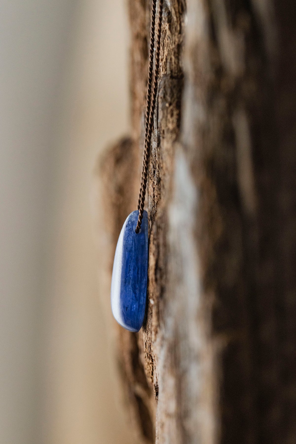 silk cord necklace (elestial quartz)