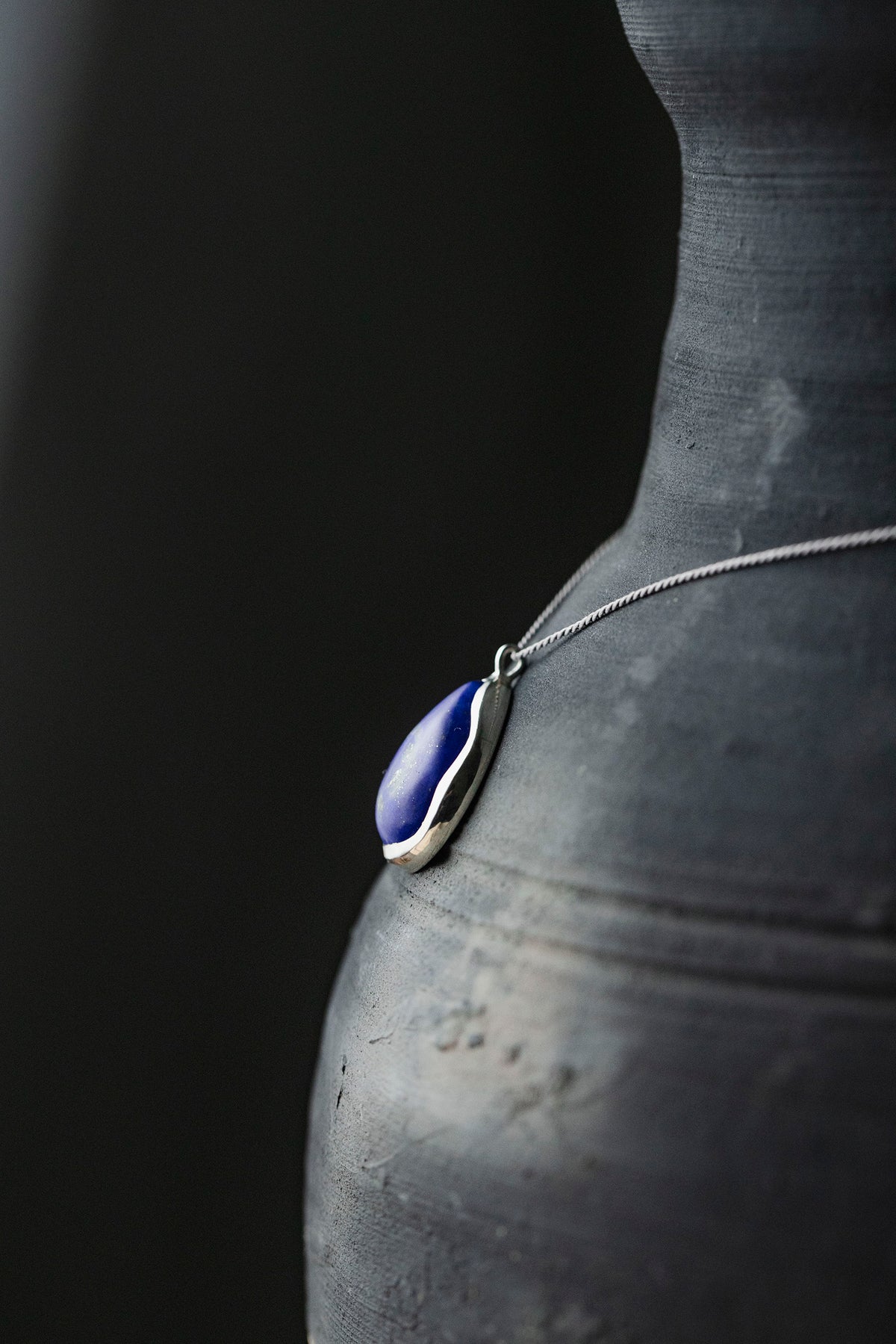 silk cord necklace (elestial quartz)