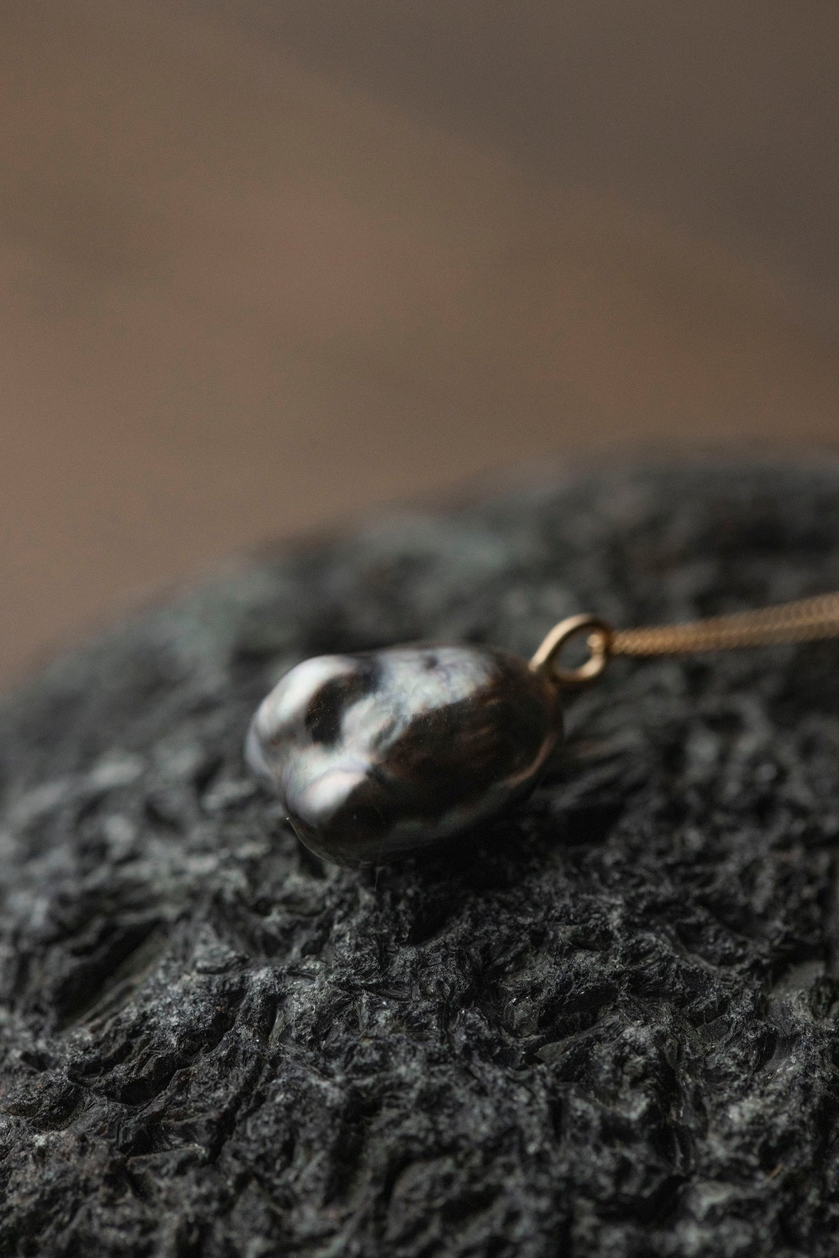 18K necklace (rose quartz)