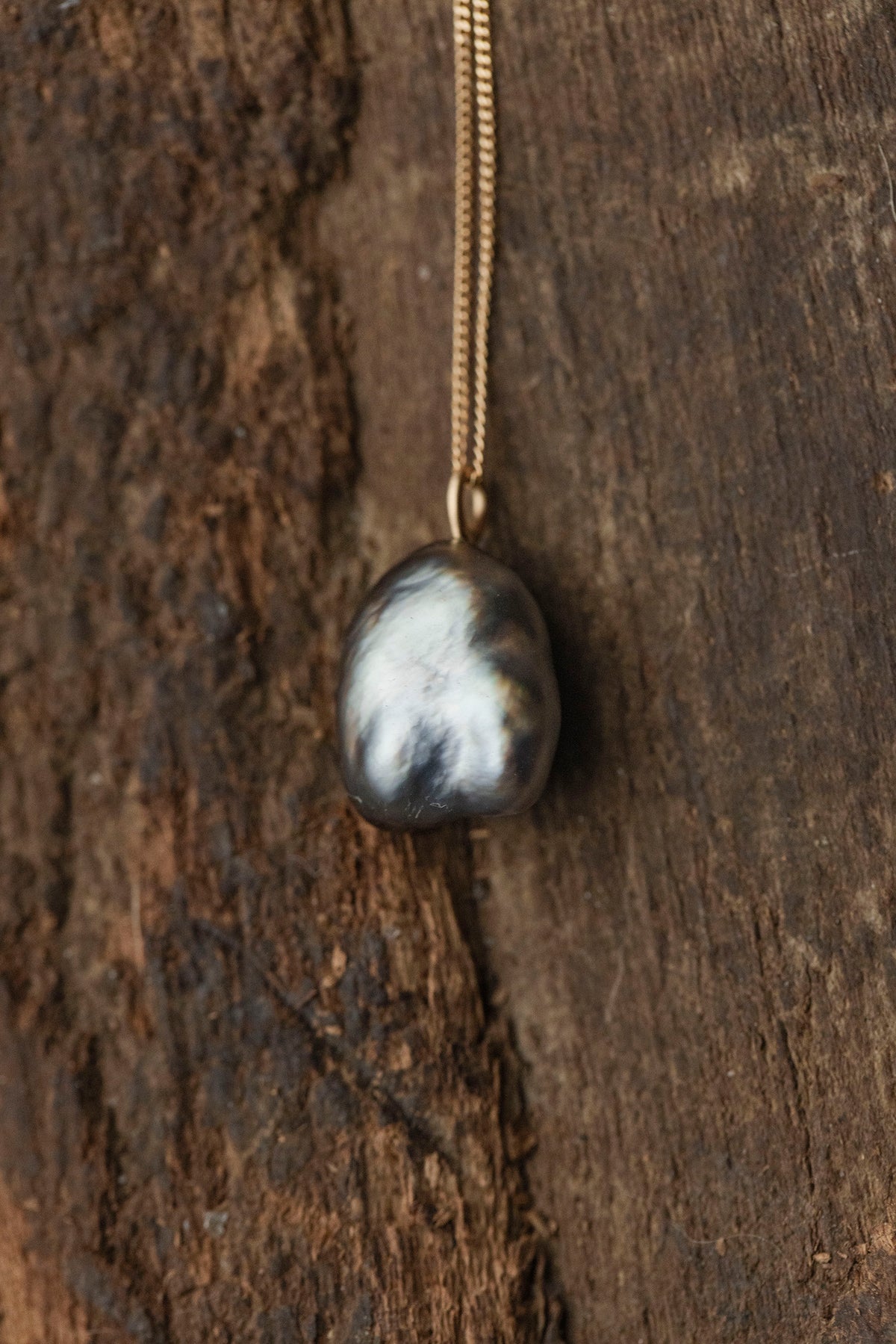 18K necklace (rose quartz)