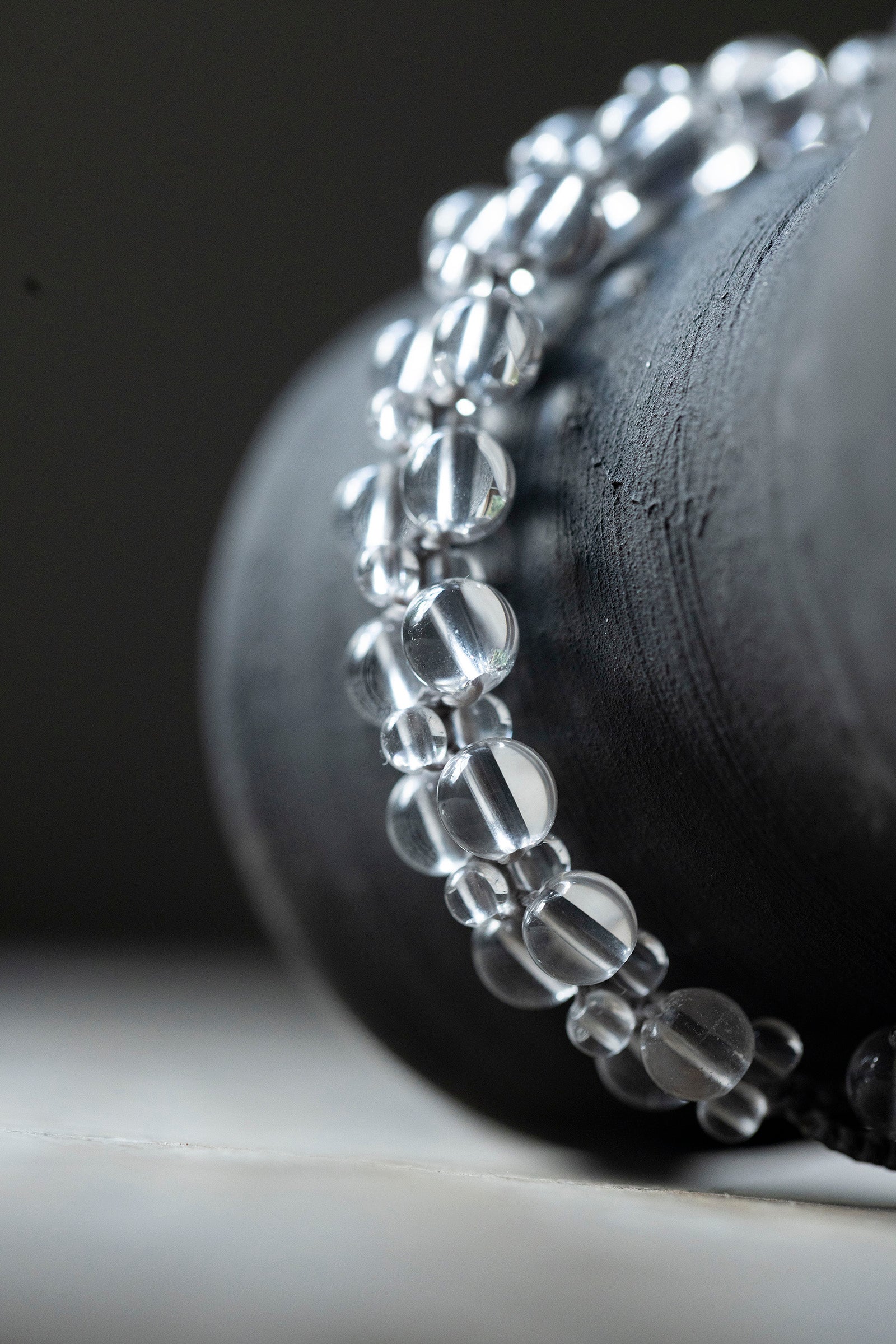 crystal beads flat  bracelet