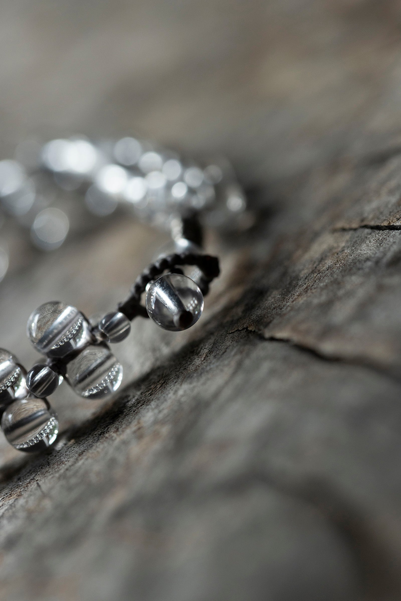 crystal beads flat  bracelet