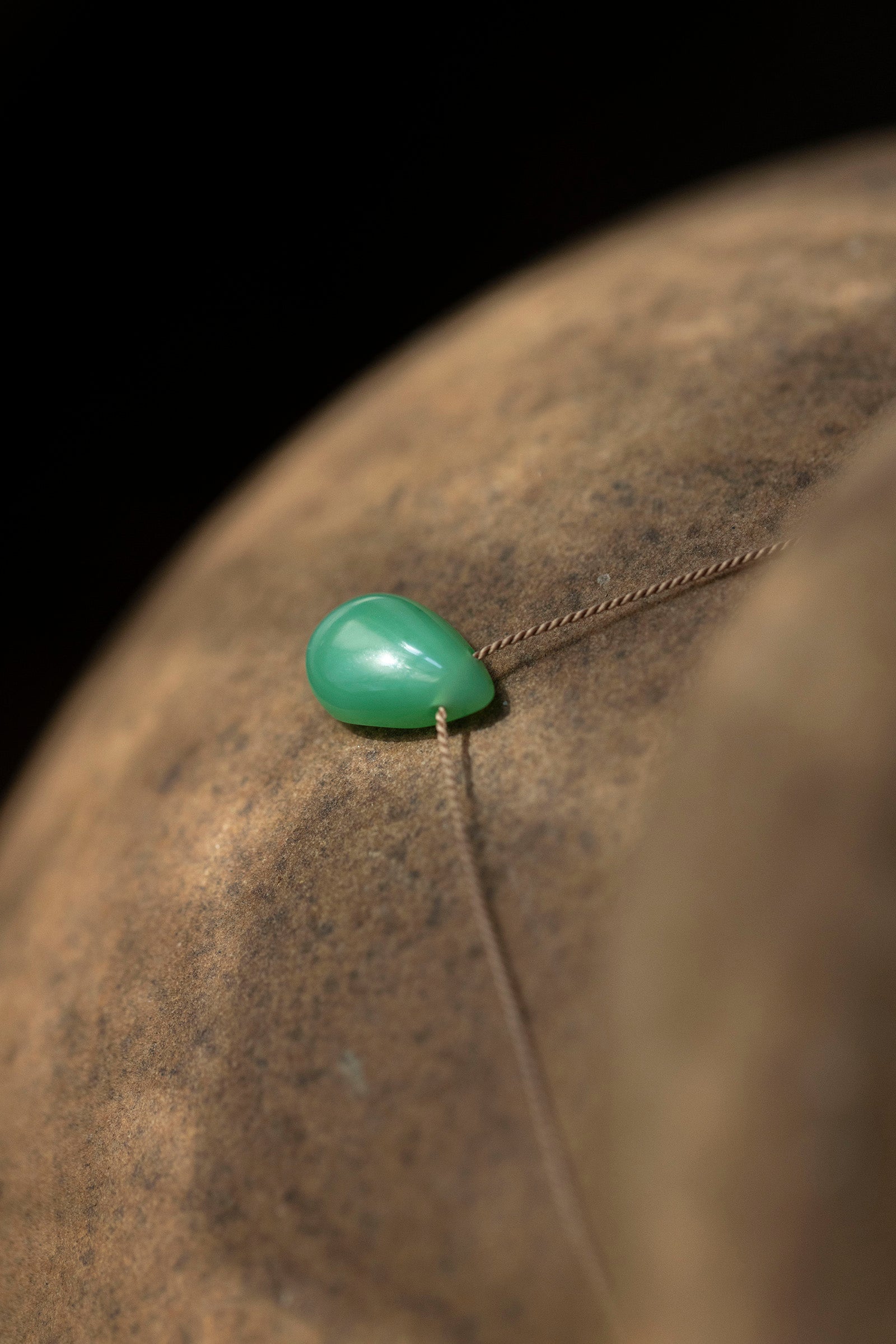 silk cord necklace (aquaprase)