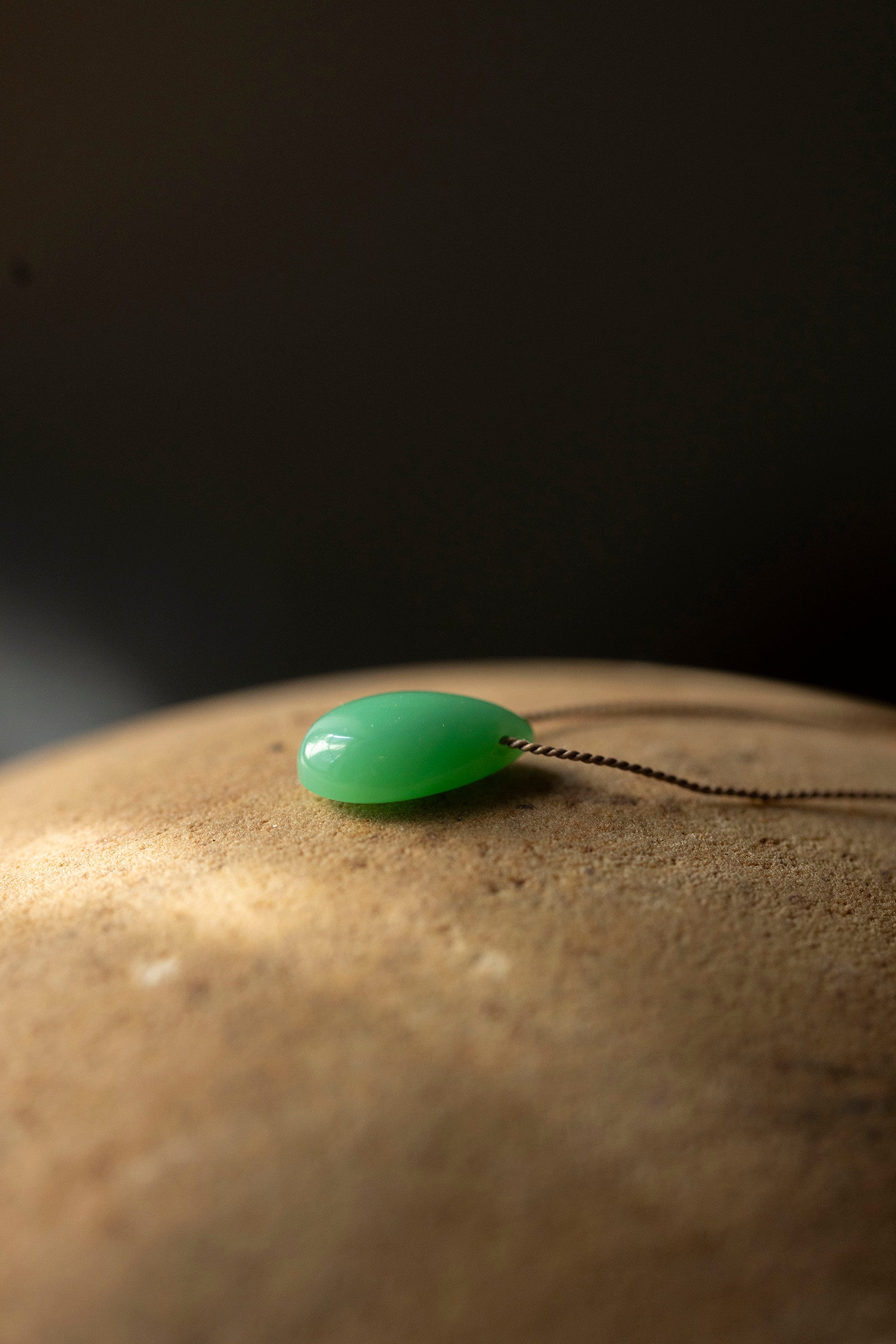 silk cord necklace (aquaprase)