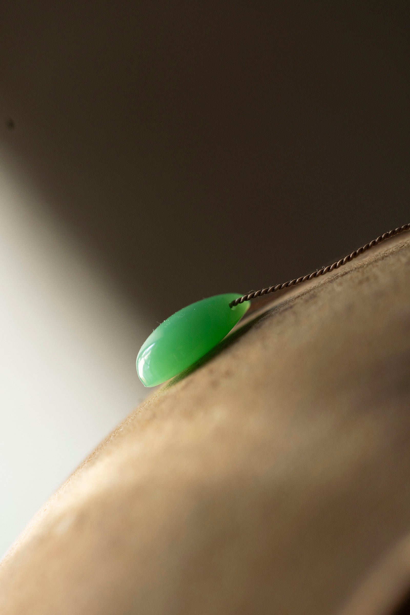 silk cord necklace (aquaprase)