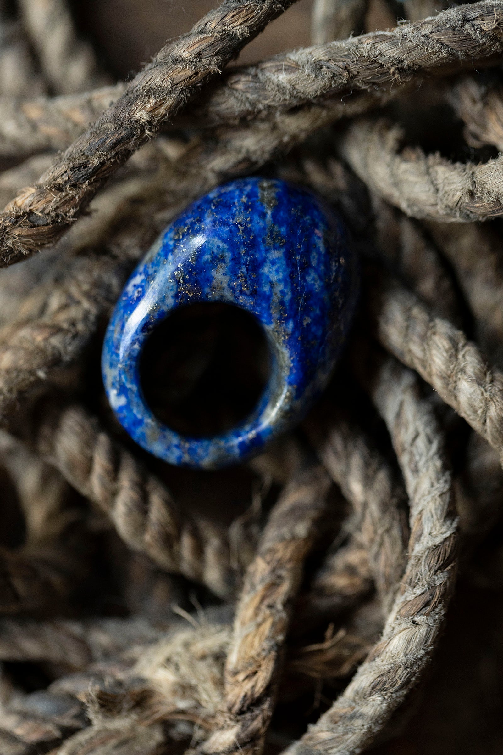 lapis lazuli ring (round)   #11