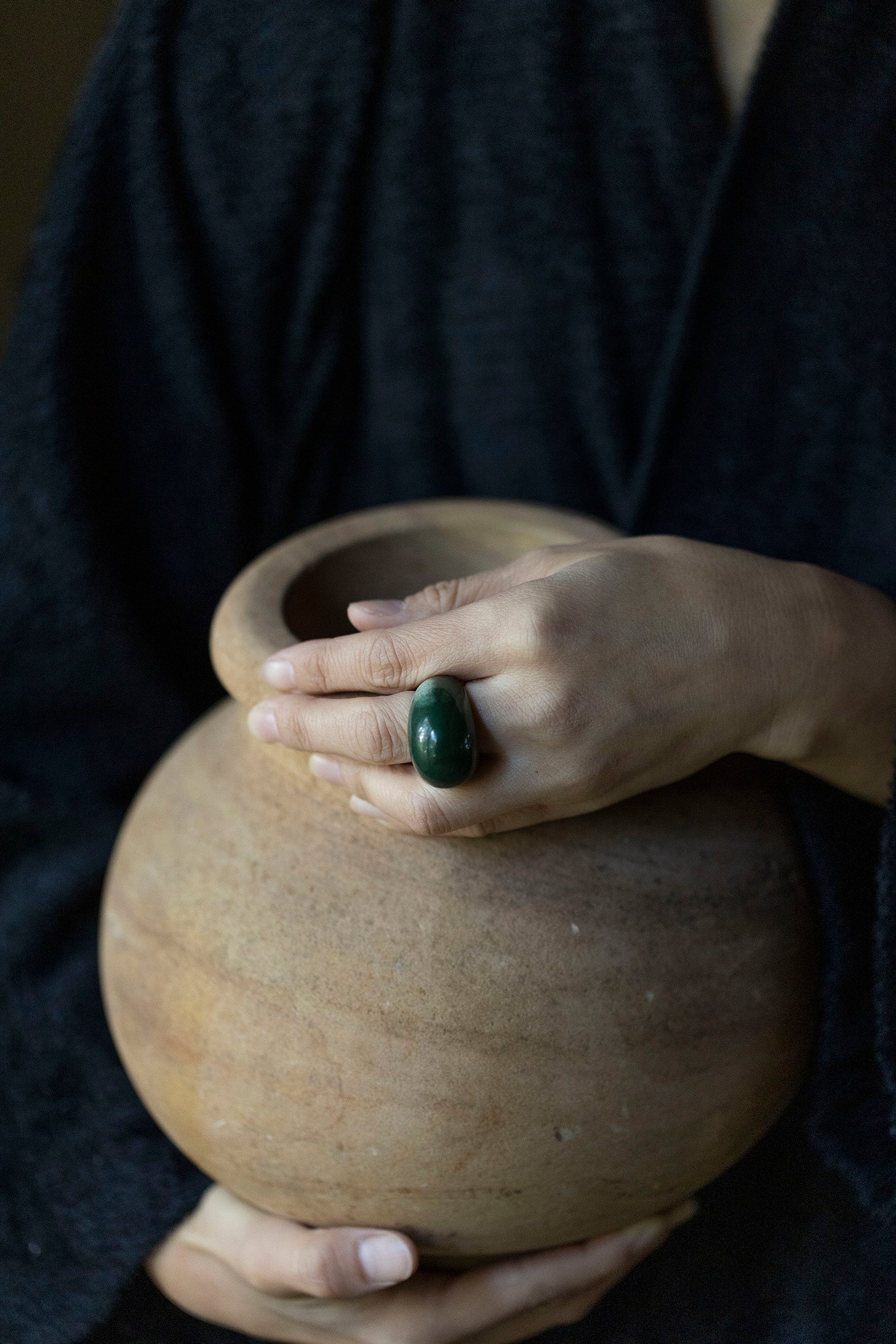 aventurinei ring (round)   #10