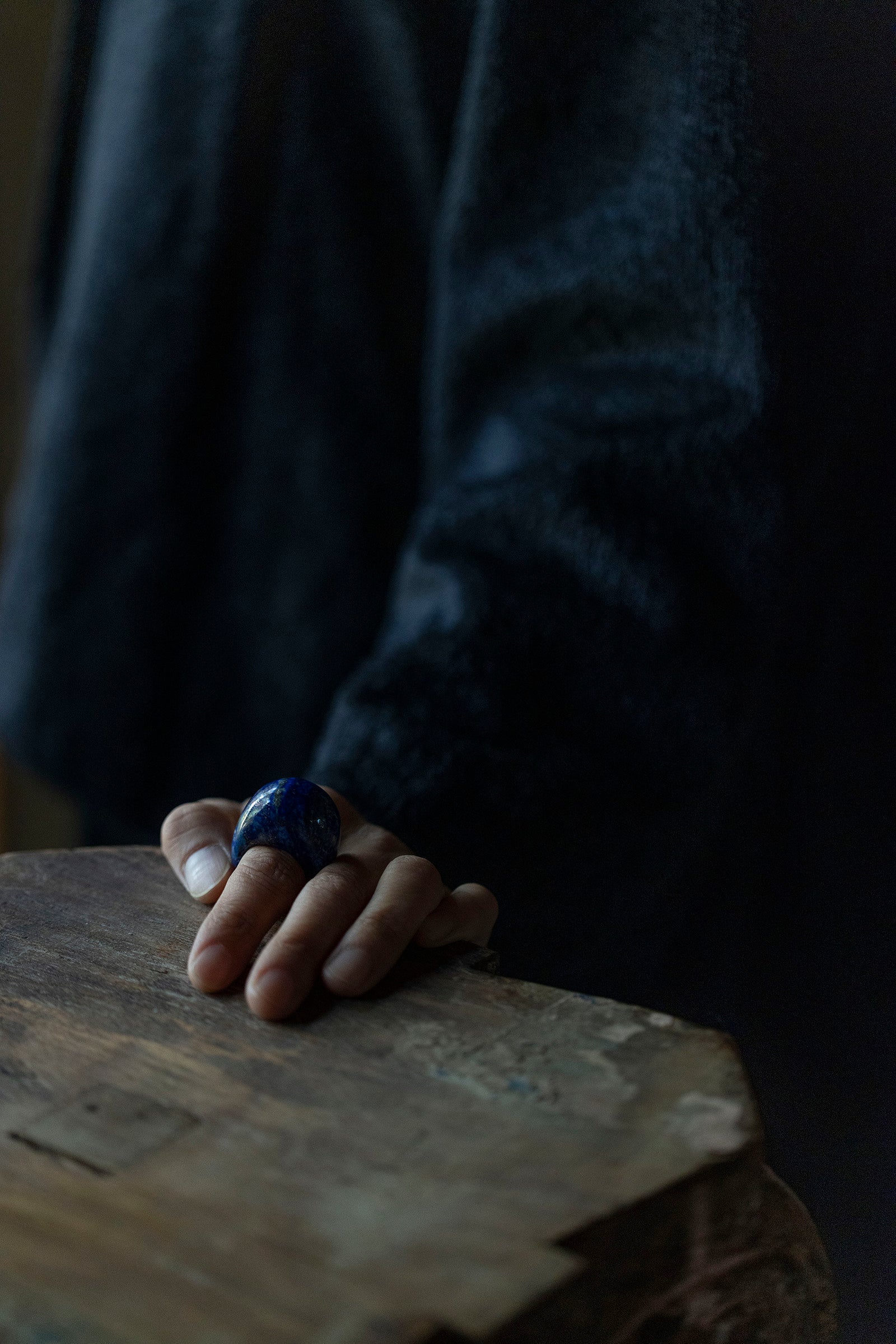 lapis lazuli ring (round)   #11