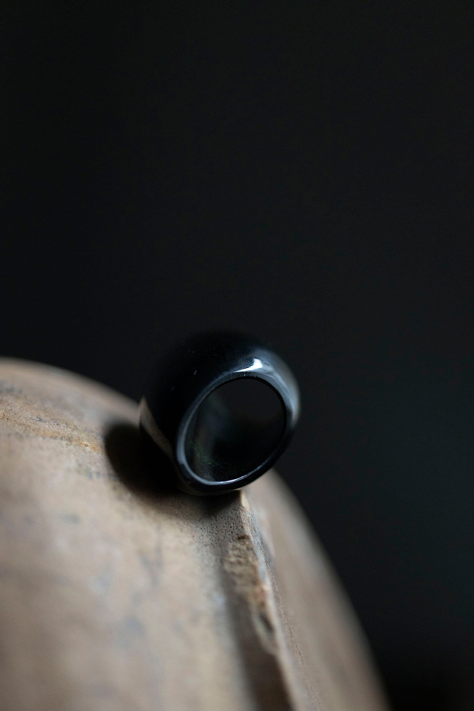 golden  obsidian ring #10.5