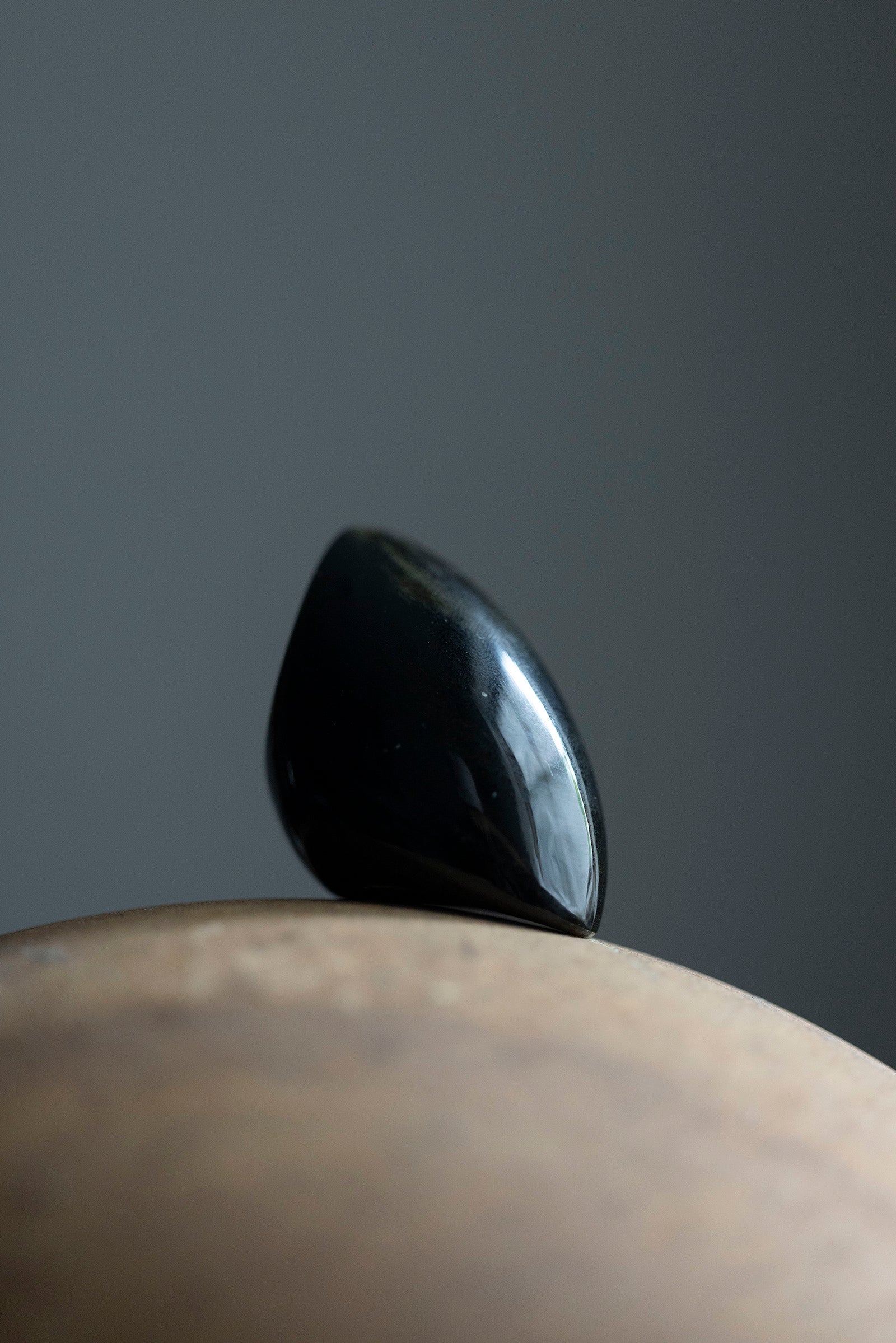 golden  obsidian ring #10.5